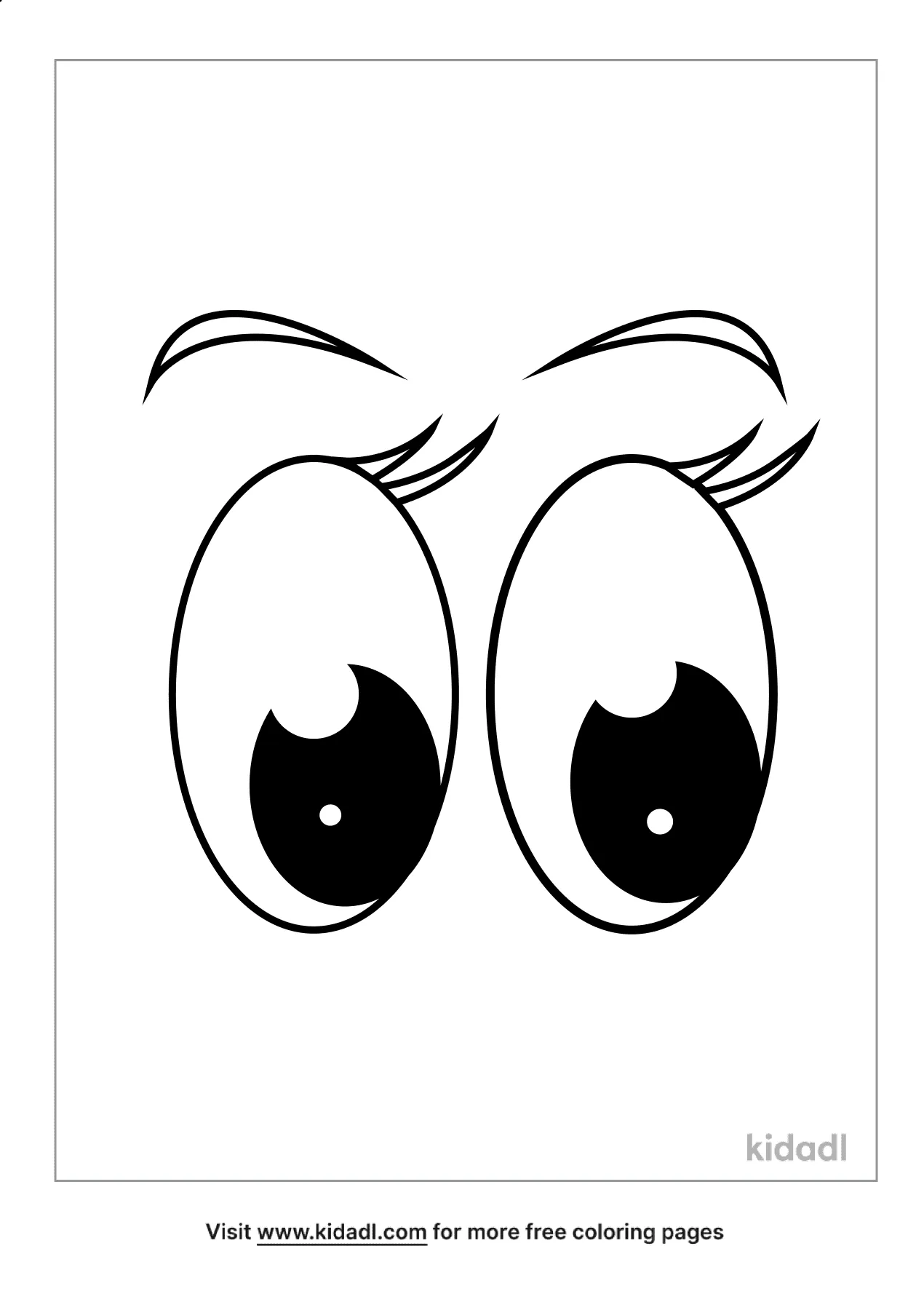 coloring pages about eyes