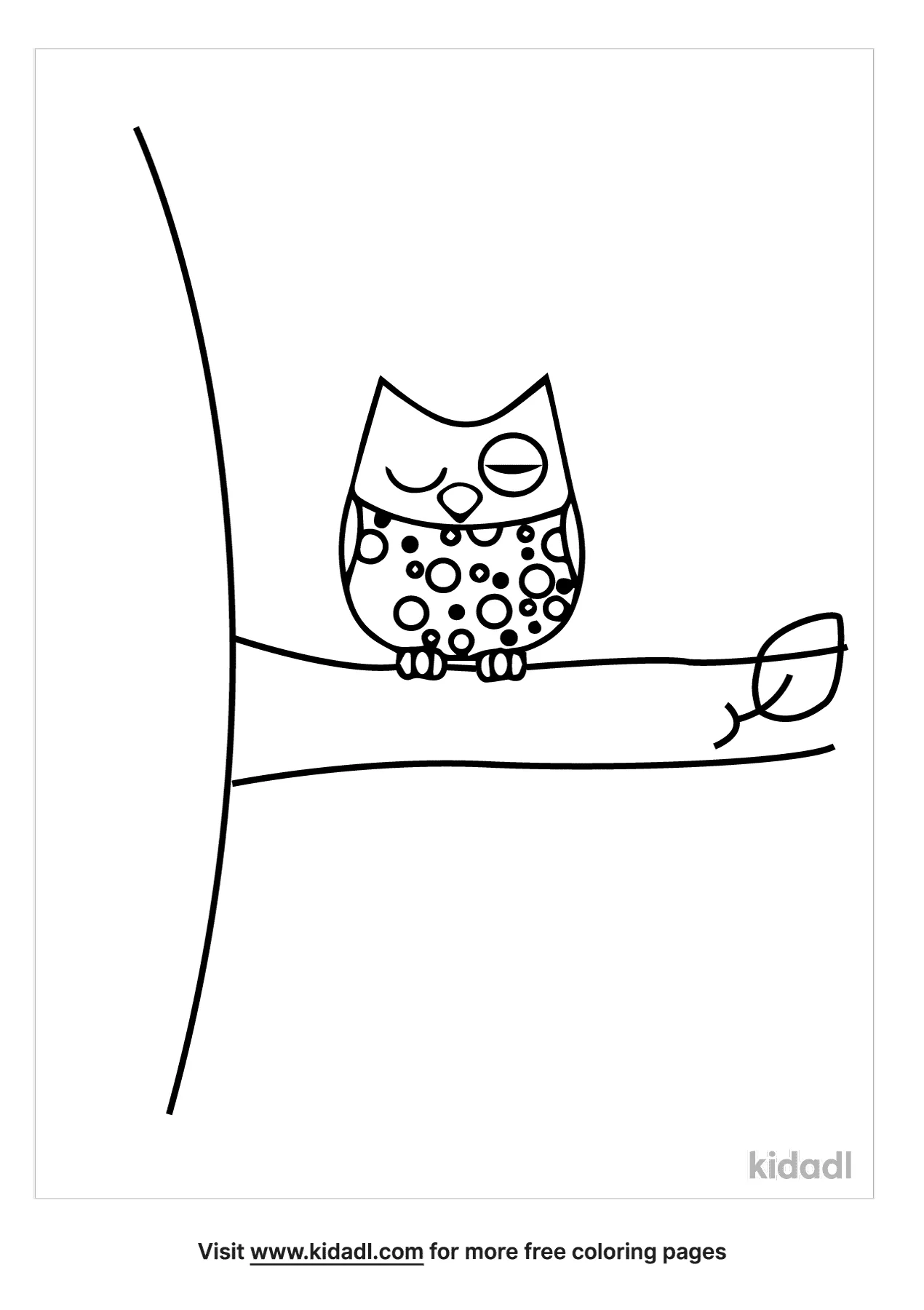 Free Nocturnal Animals Coloring Page | Coloring Page Printables | Kidadl