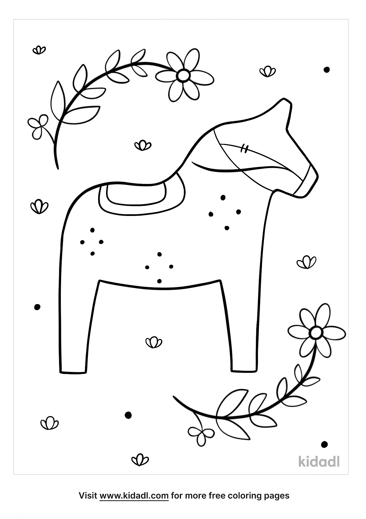 themed coloring print pages image horses