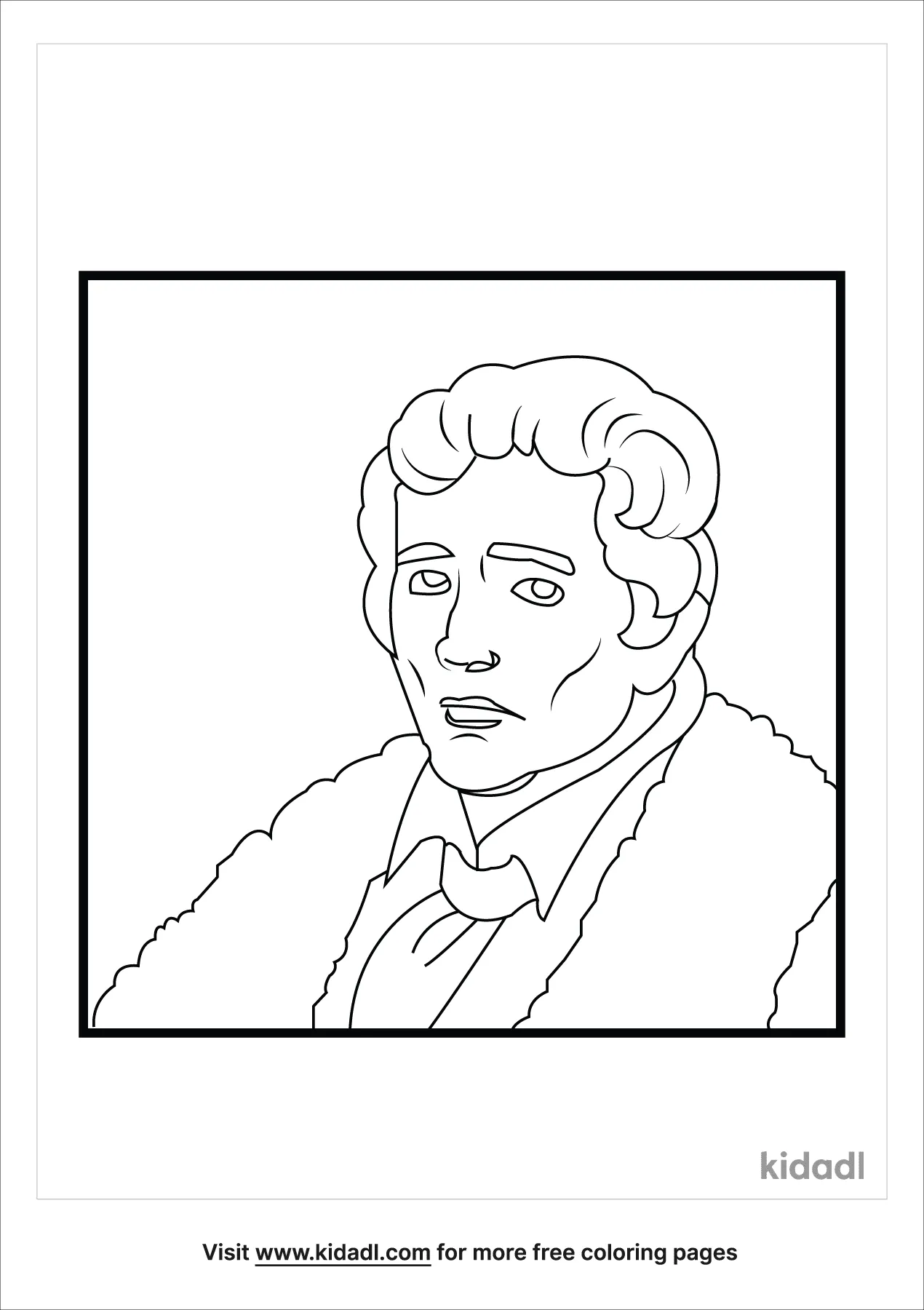 Daniel Boone The Pioneeer Coloring Page