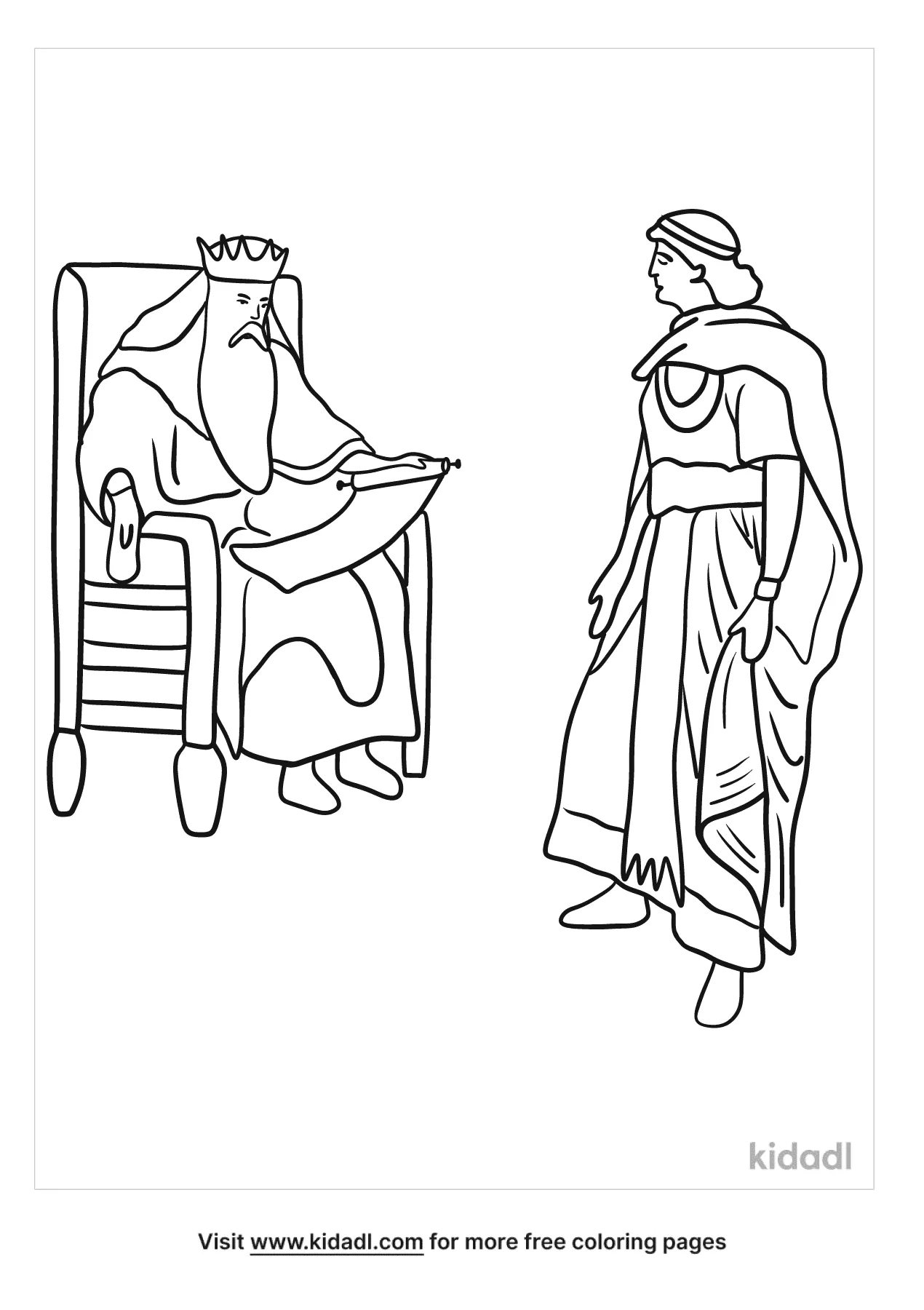 King David And Absalom Coloring Pages