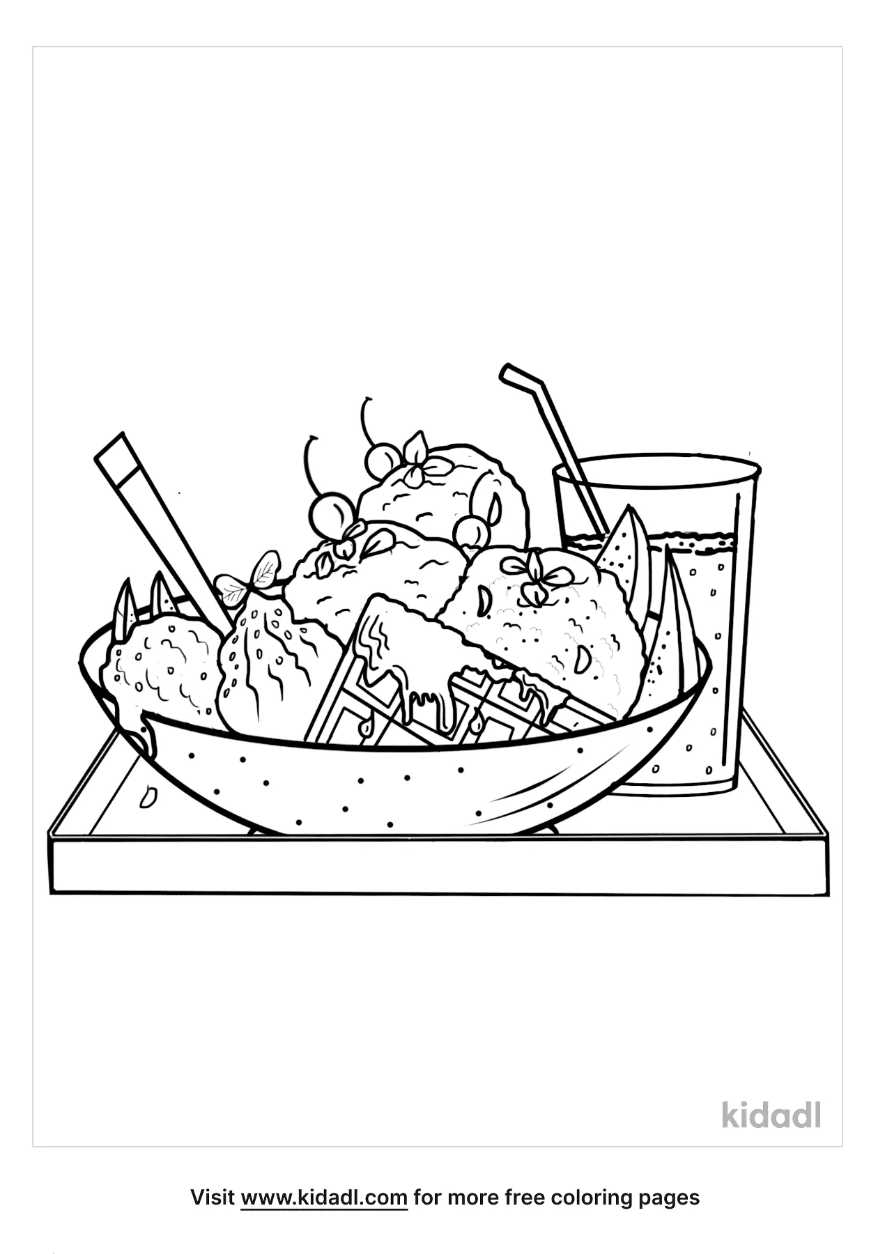 dessert coloring pages free food and drinks coloring pages kidadl