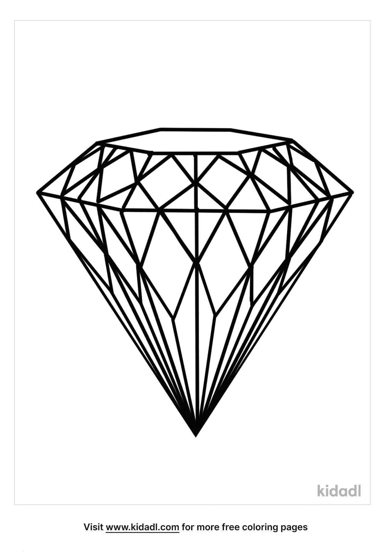 Diamond Shape Coloring Pages Free Emojis Shapes Signs Coloring Pages Kidadl