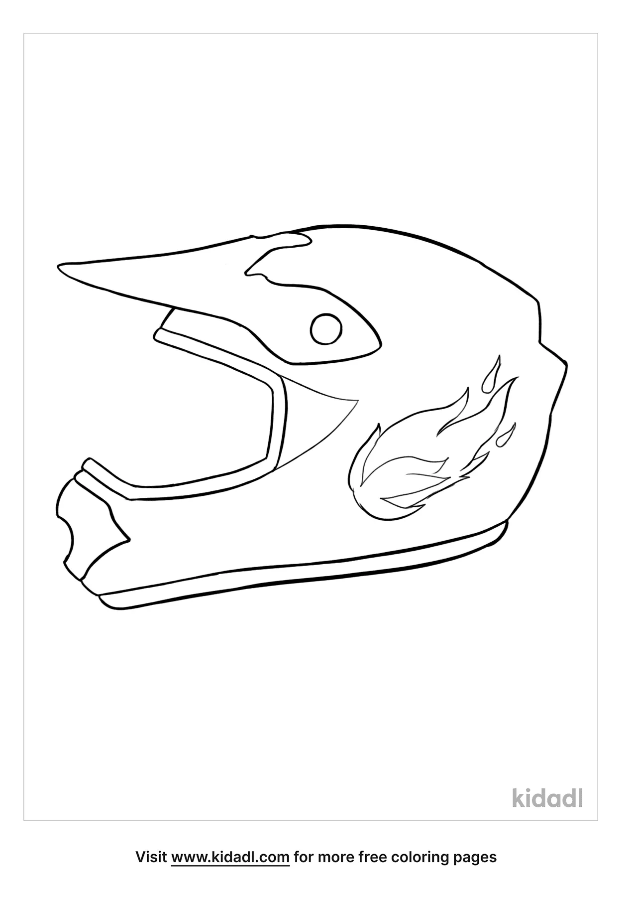 dirt bike helmet coloring pages