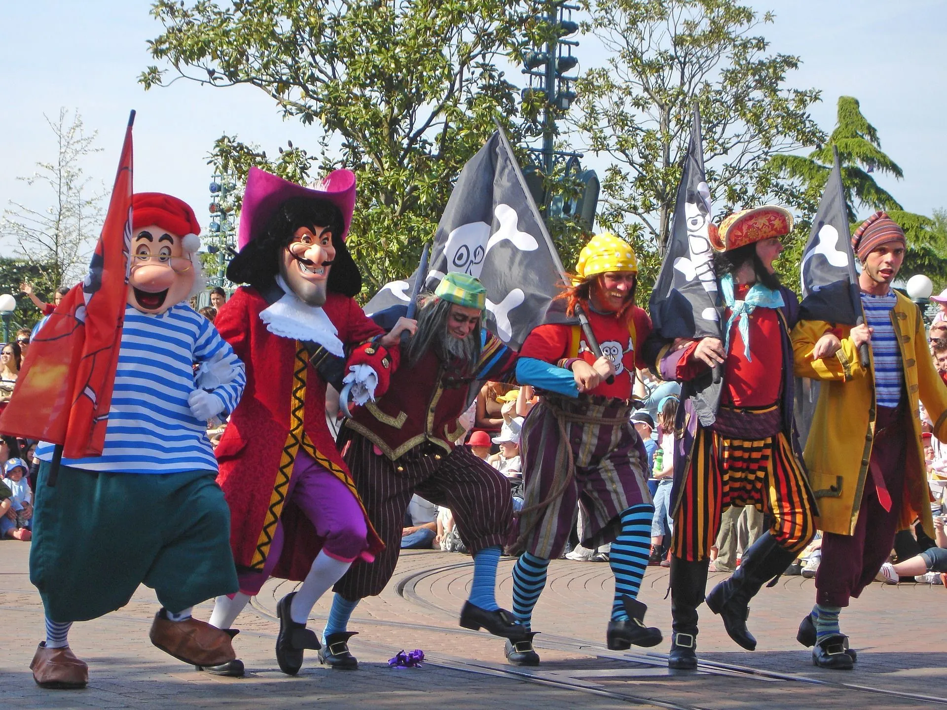 Captain Hook and George Darling are voiced by Hans Conried in the stage production.