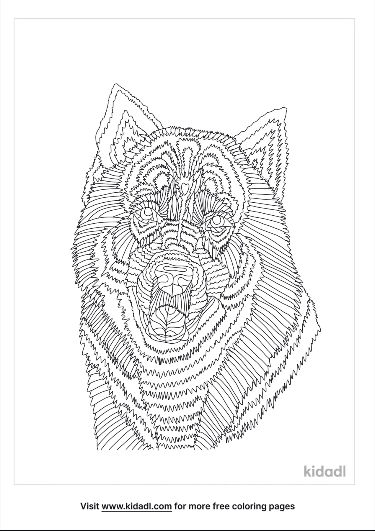 free husky dog coloring pages