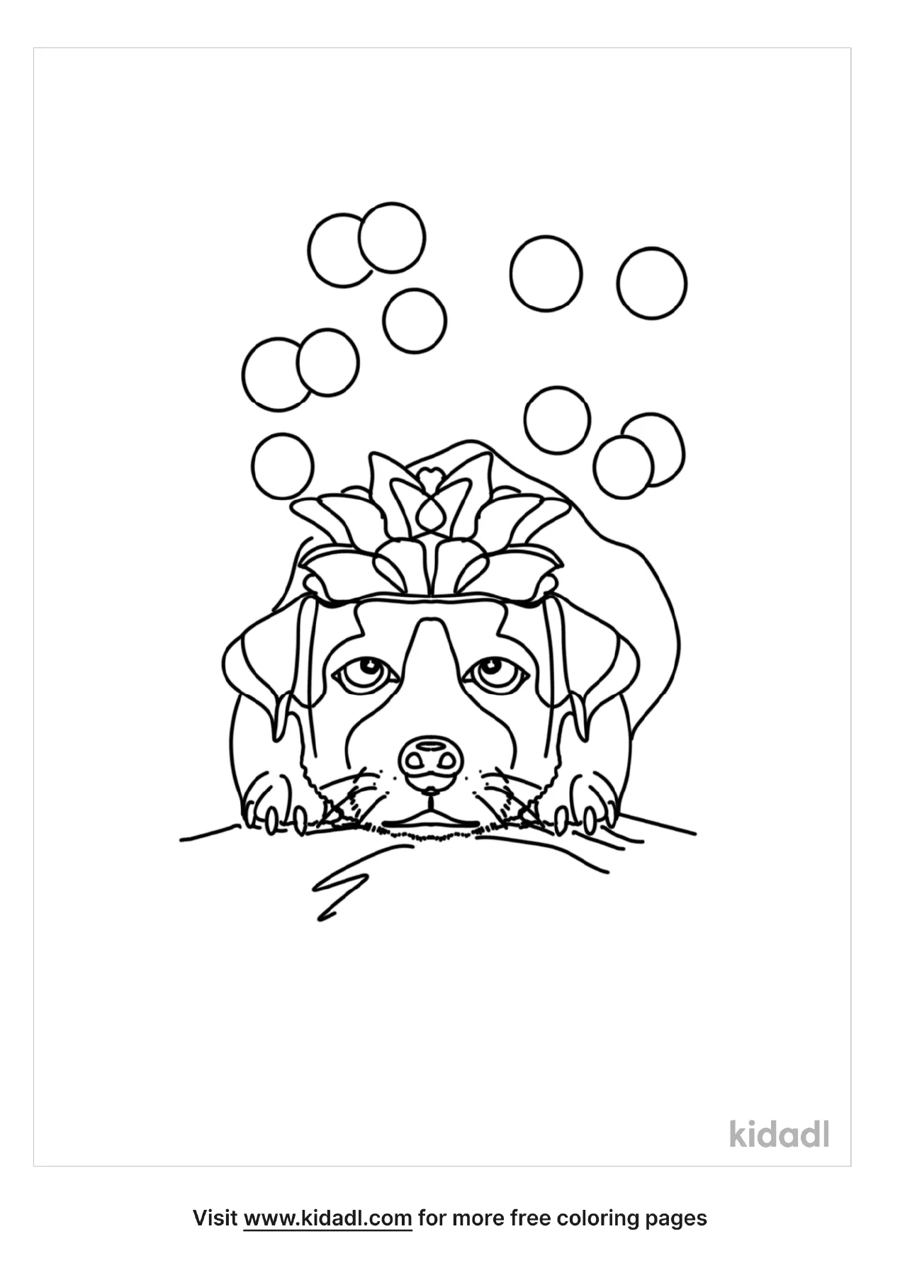 christmas pug coloring pages