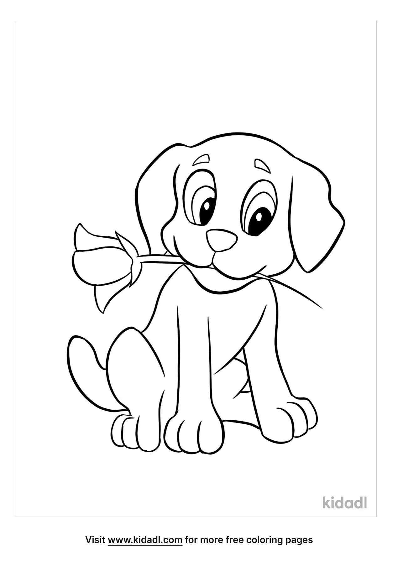 free coloring pages of dogs puppies