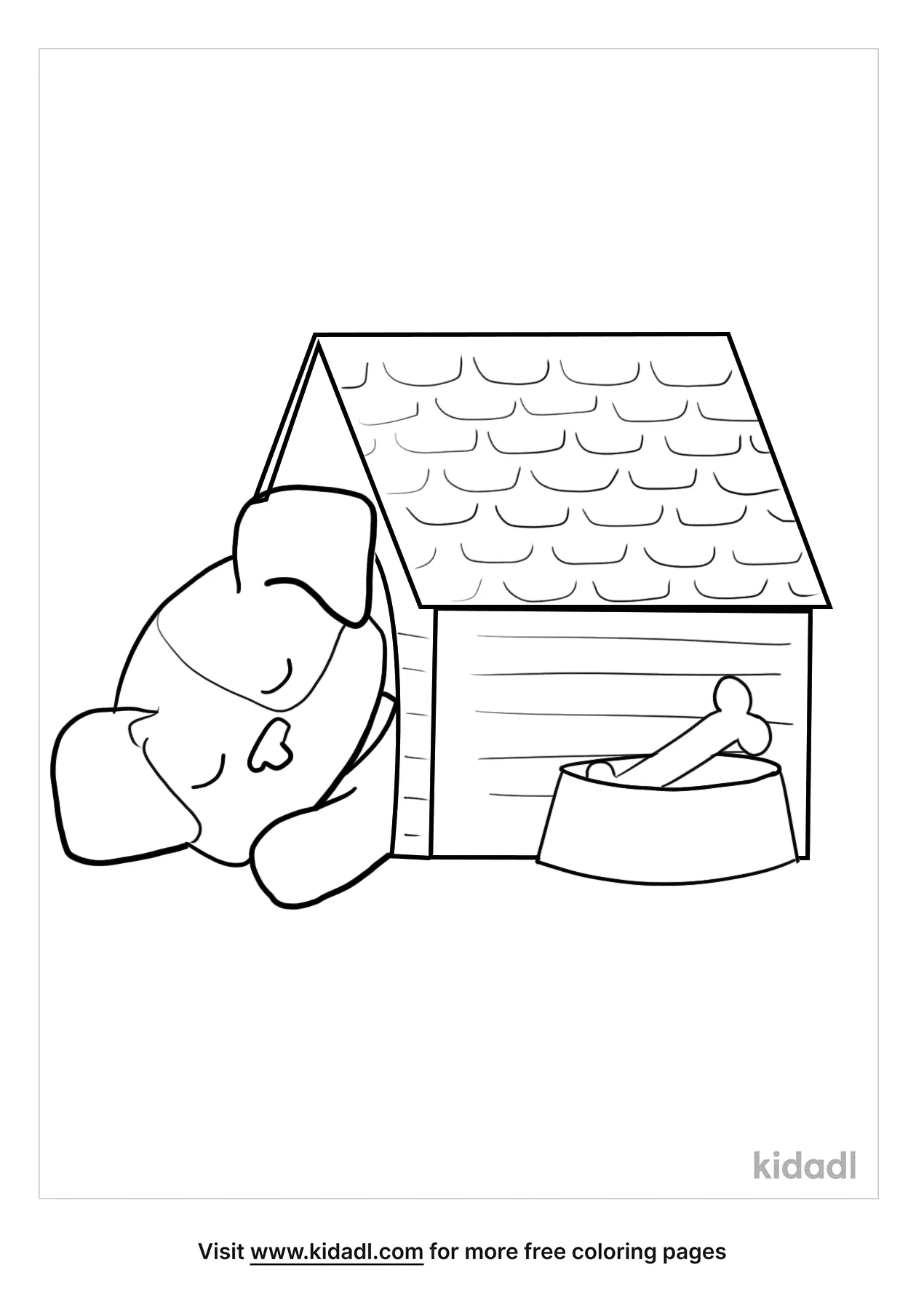 Dog House Coloring Pages Free Buildings Coloring Pages Kidadl