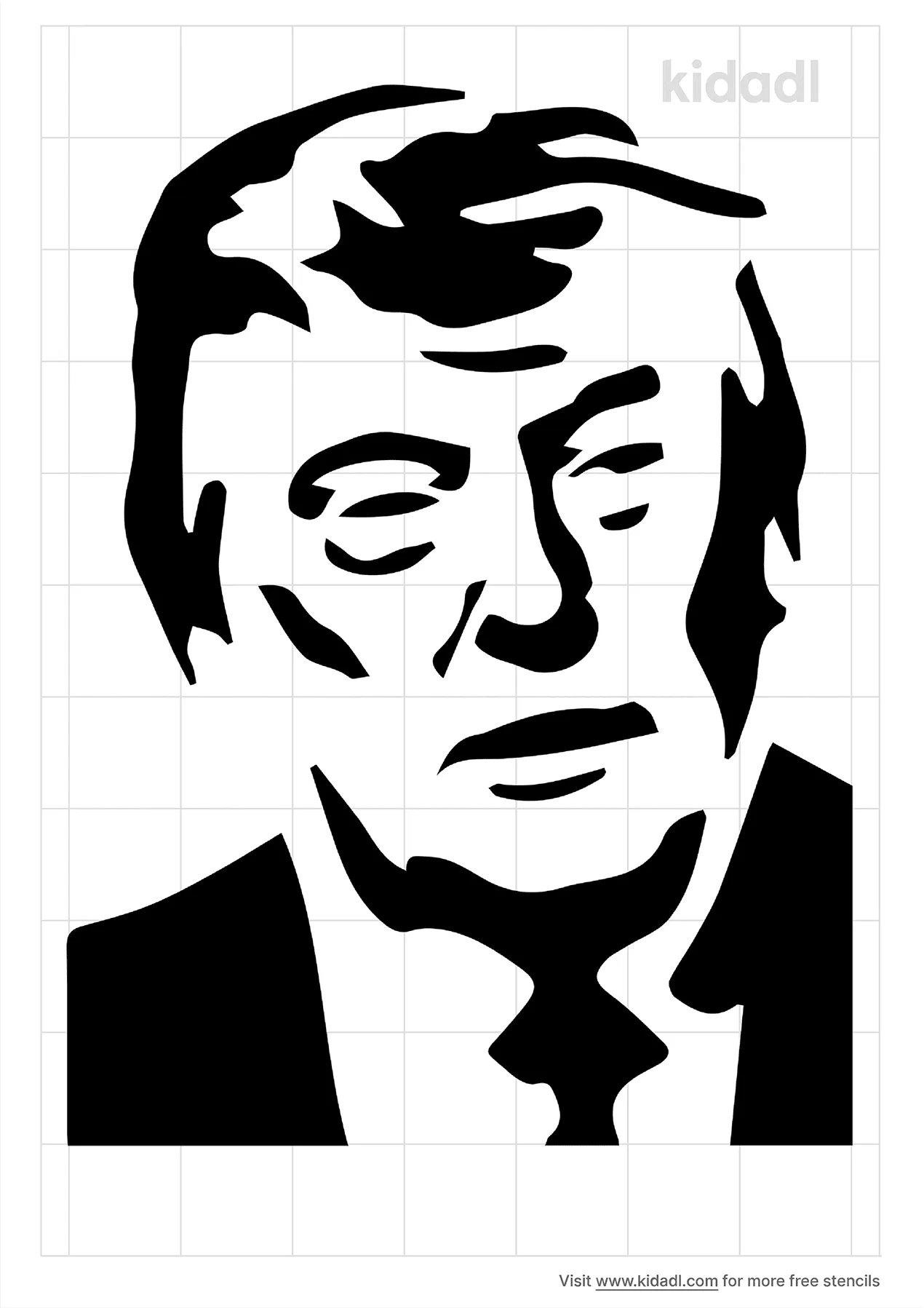 free-donald-trump-stencil-stencil-printables-kidadl