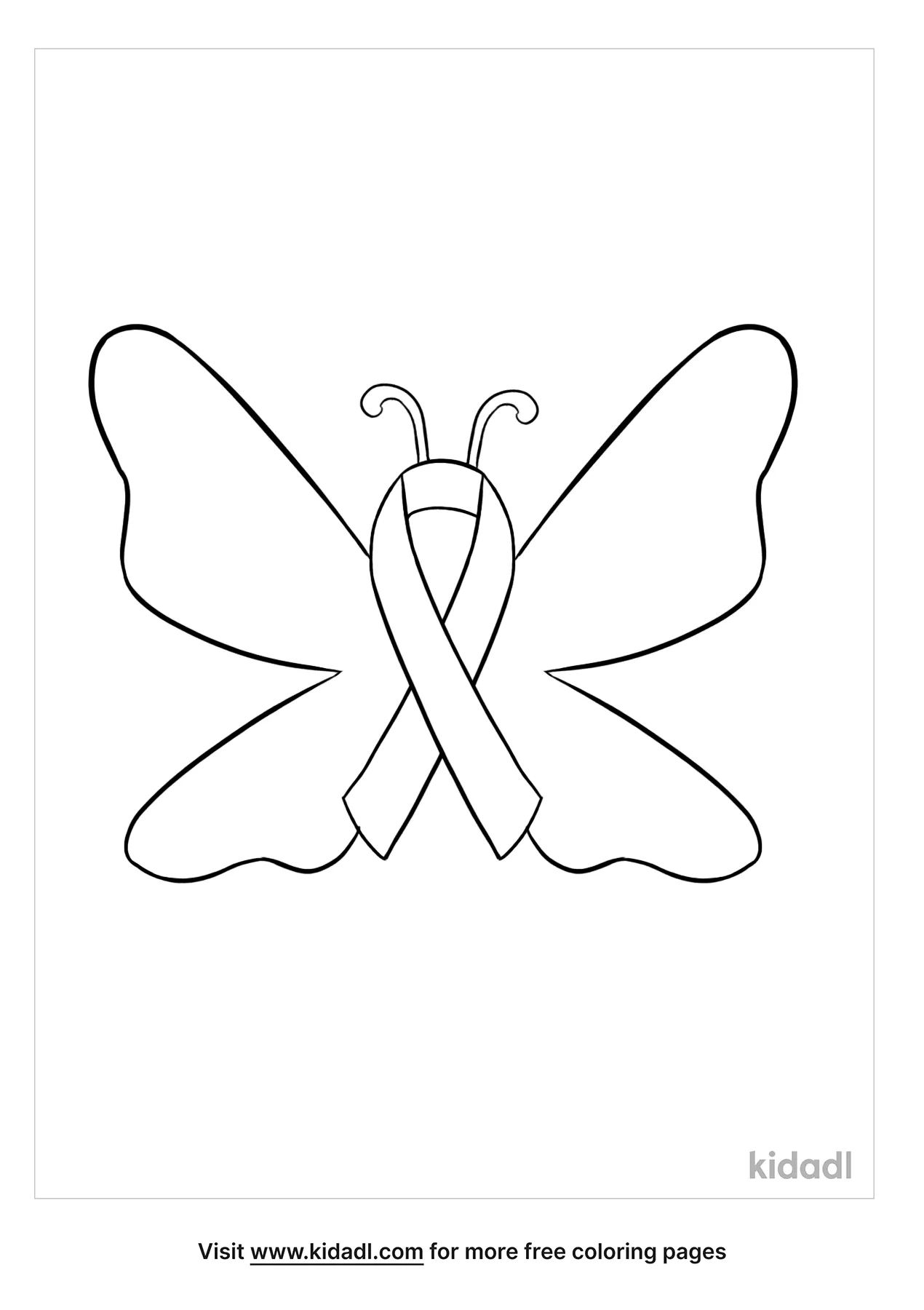 Free Down Syndrome Day Butterfly Coloring Page | Coloring Page ...