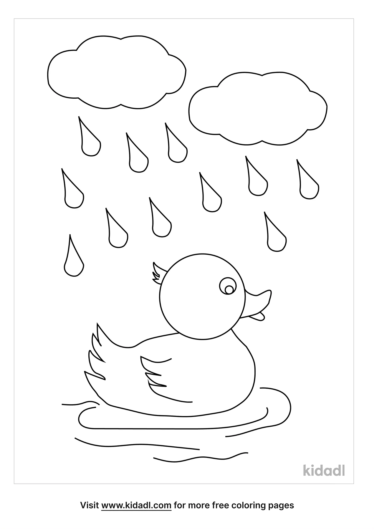 rain gear coloring pages