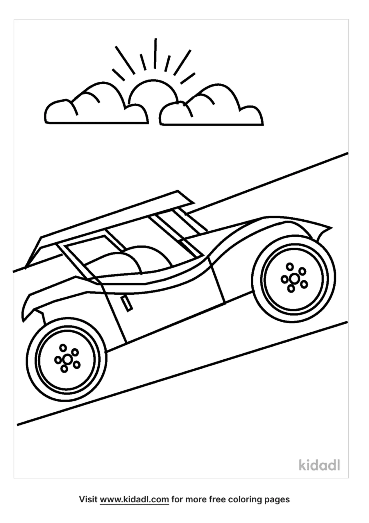 Dune Buggy Coloring Page