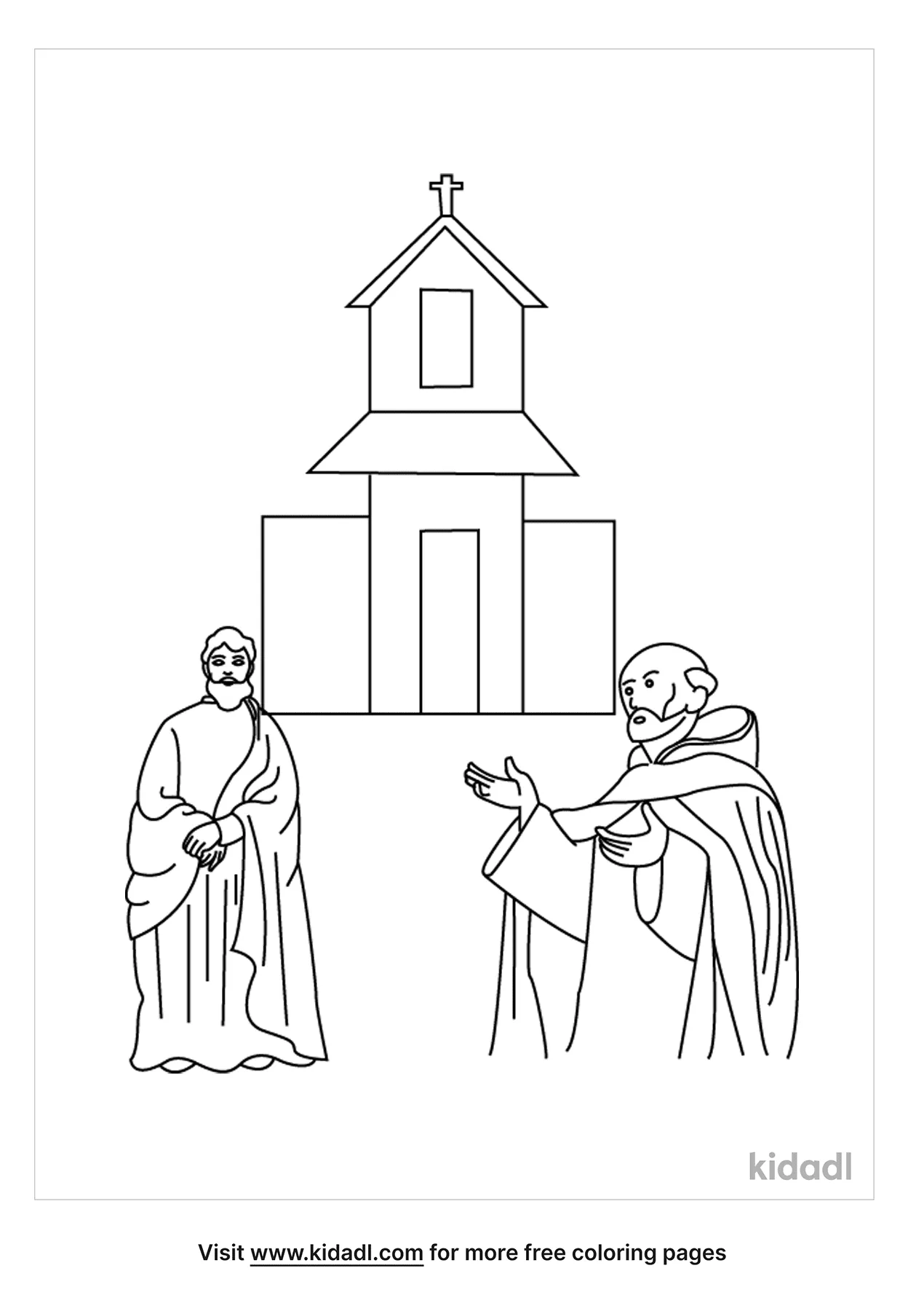 kids church coloring pages