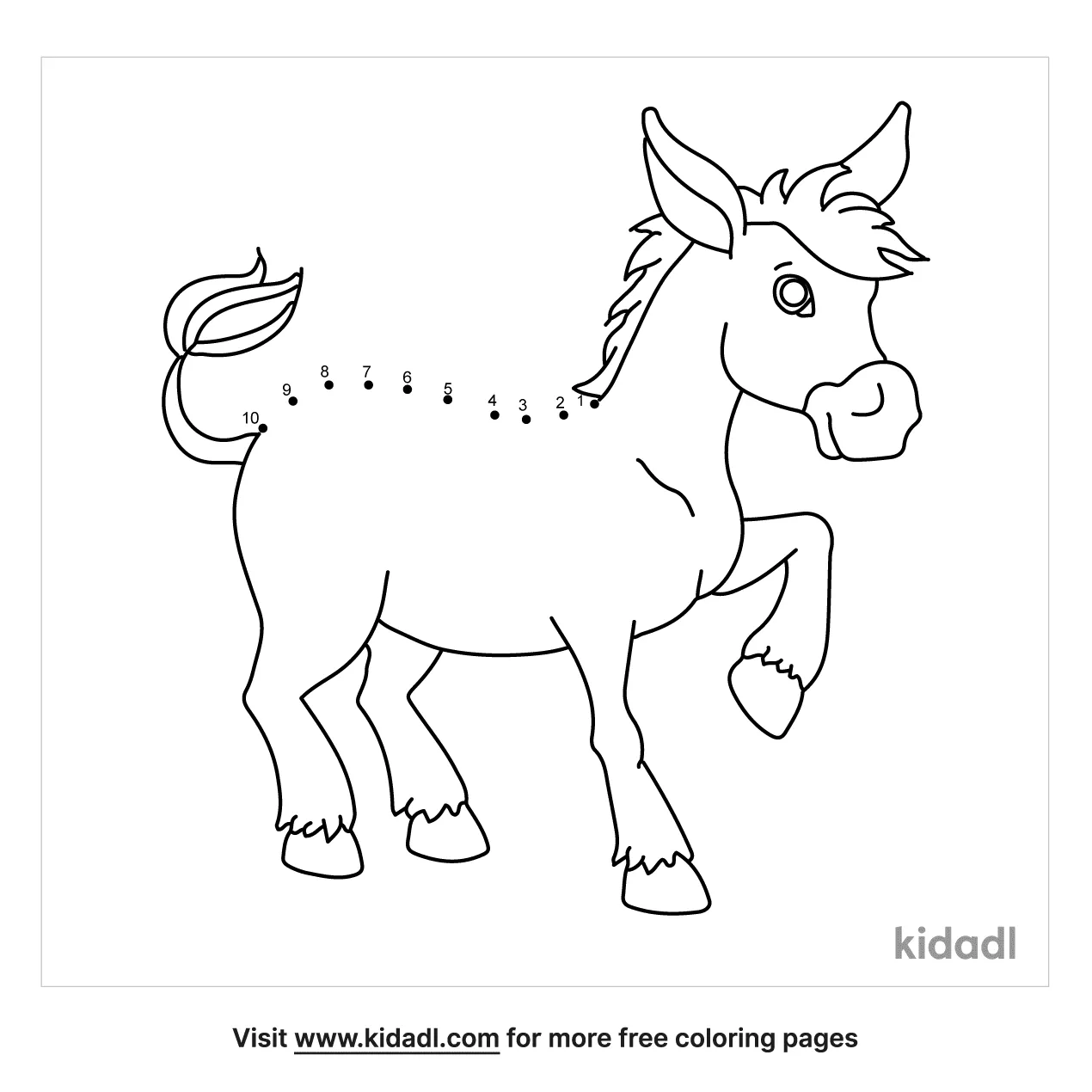 Free Animal Easy 1 Dot To Dot Printables For Kids Kidadl