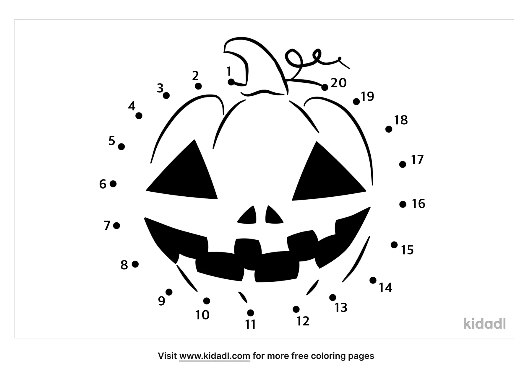 Free Skull Medium 1 50 Dot To Dot Printables For Kids Kidadl