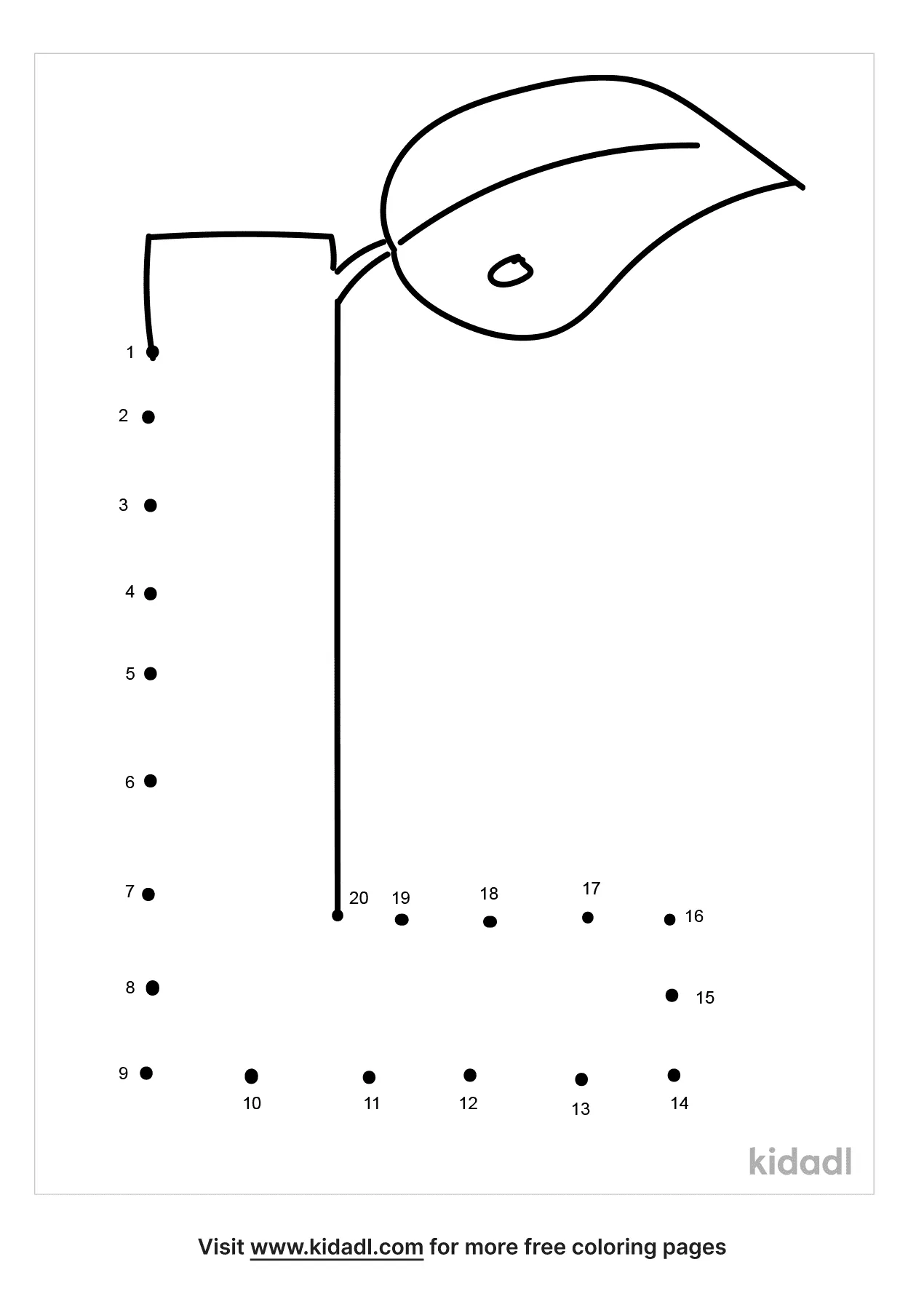 Free Letter J Easy 1 Dot To Dot Printables For Kids Kidadl