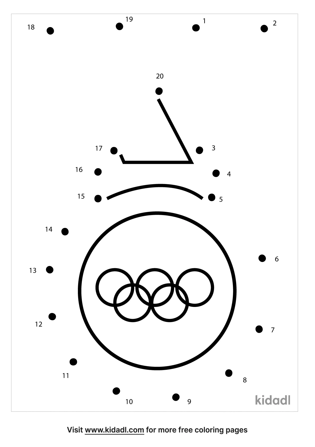 Free Olympic Easy 1 Dot To Dot Printables For Kids Kidadl