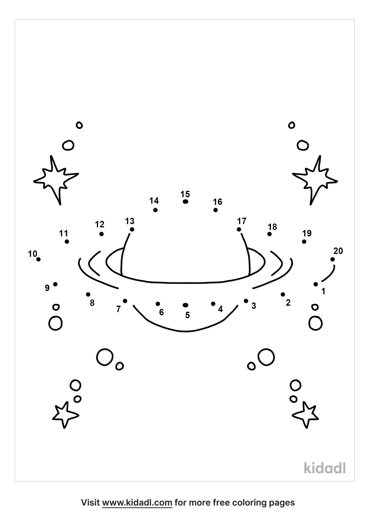 Free Space Easy 1 Dot To Dot Printables For Kids Kidadl