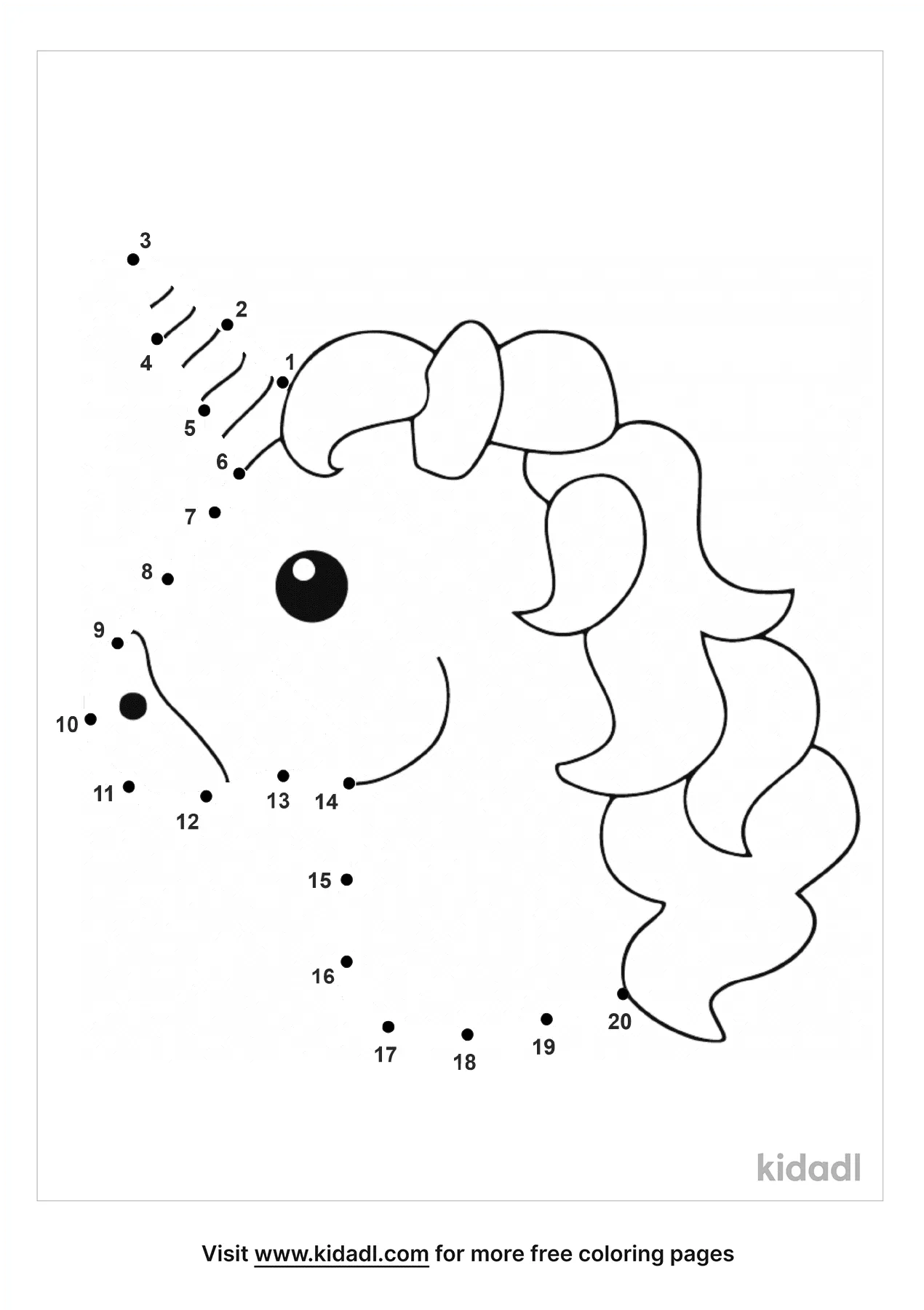 Free Unicorns Dot To Dot Printables Letters Numbers Kidadl