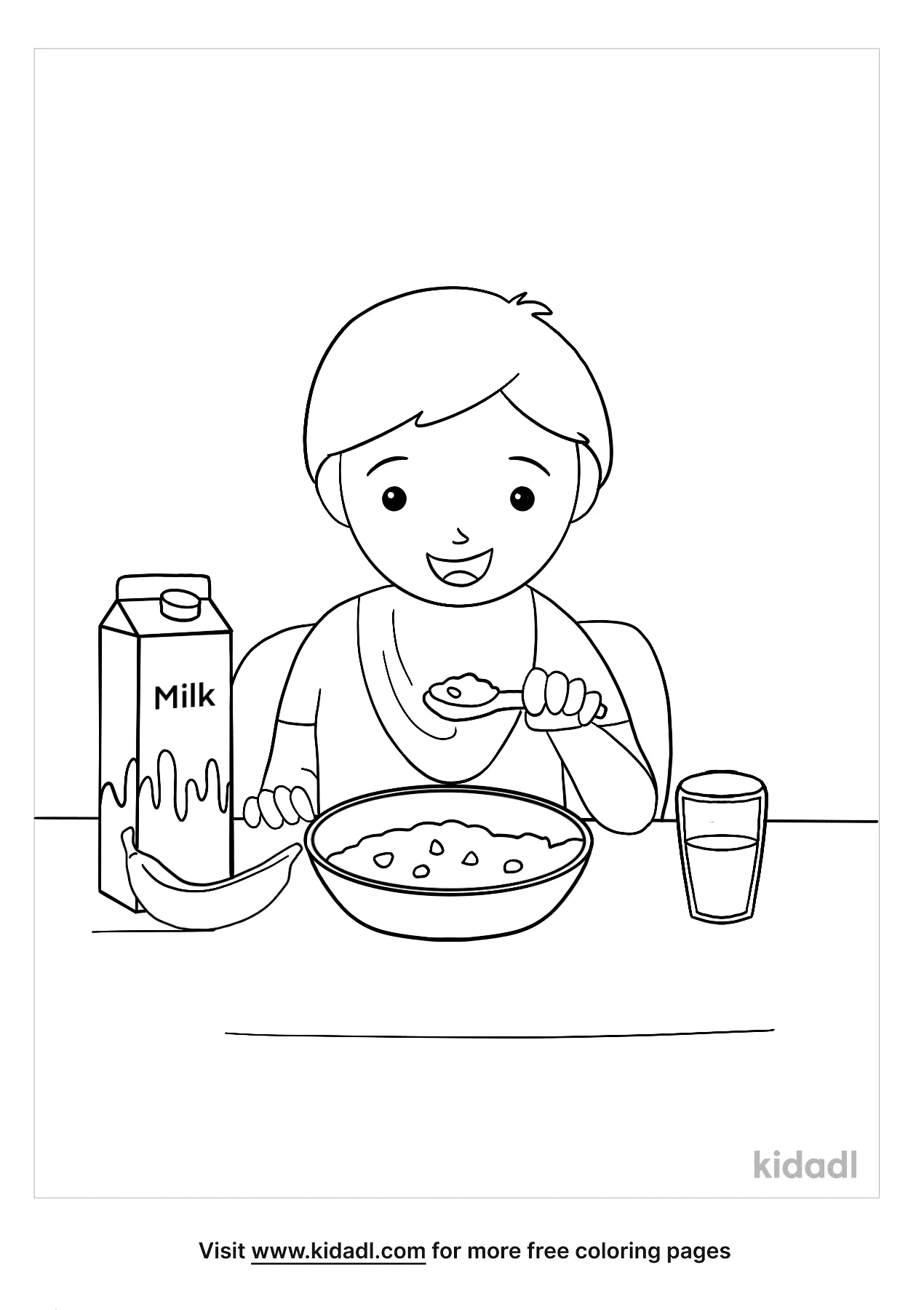 have breakfast for coloring pages