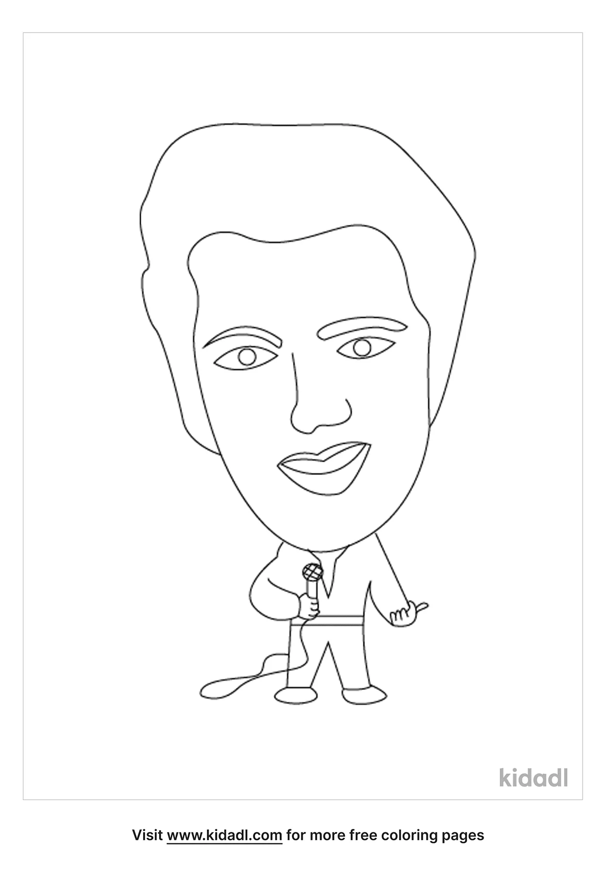 free elvis coloring pages