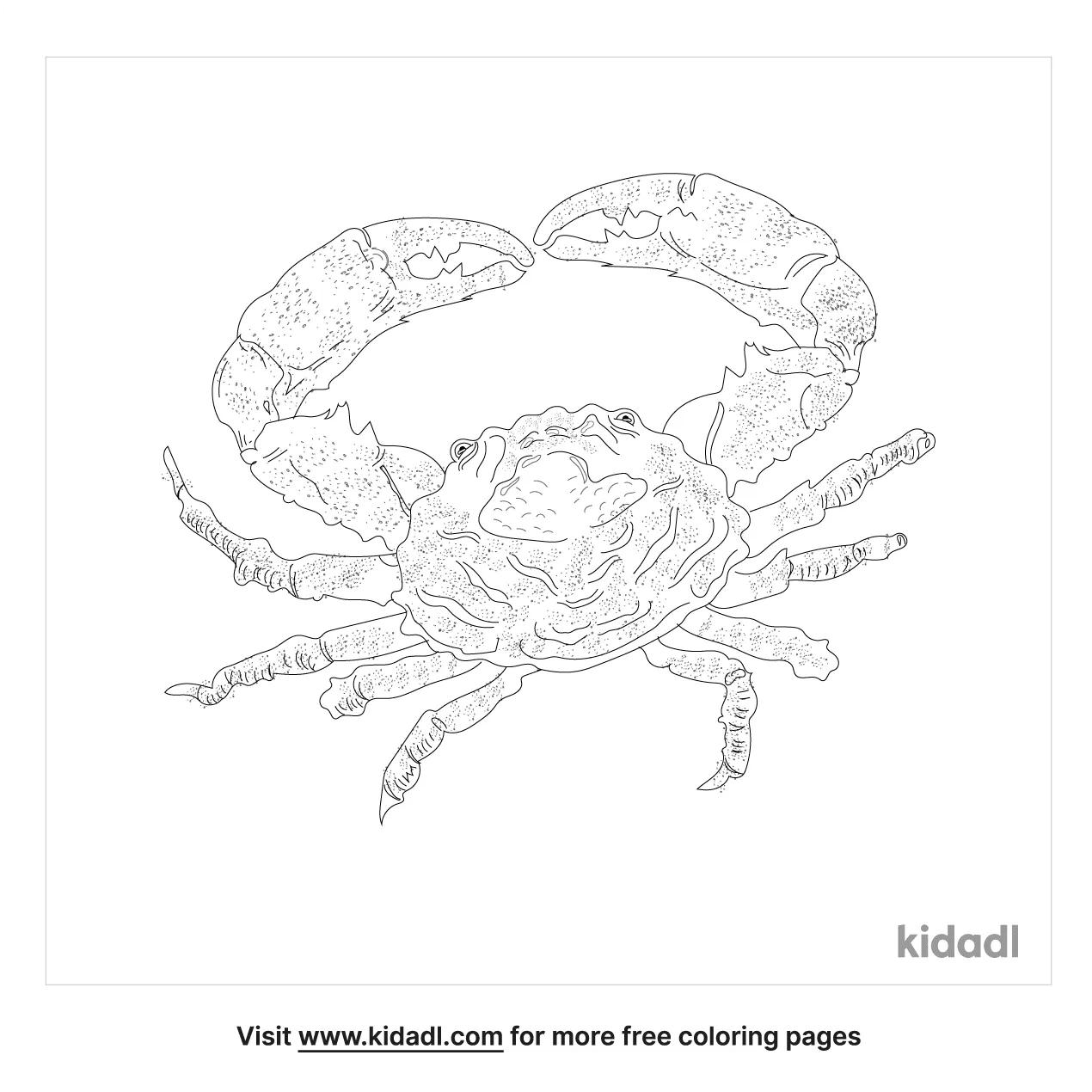 Emerald Crab Coloring Page