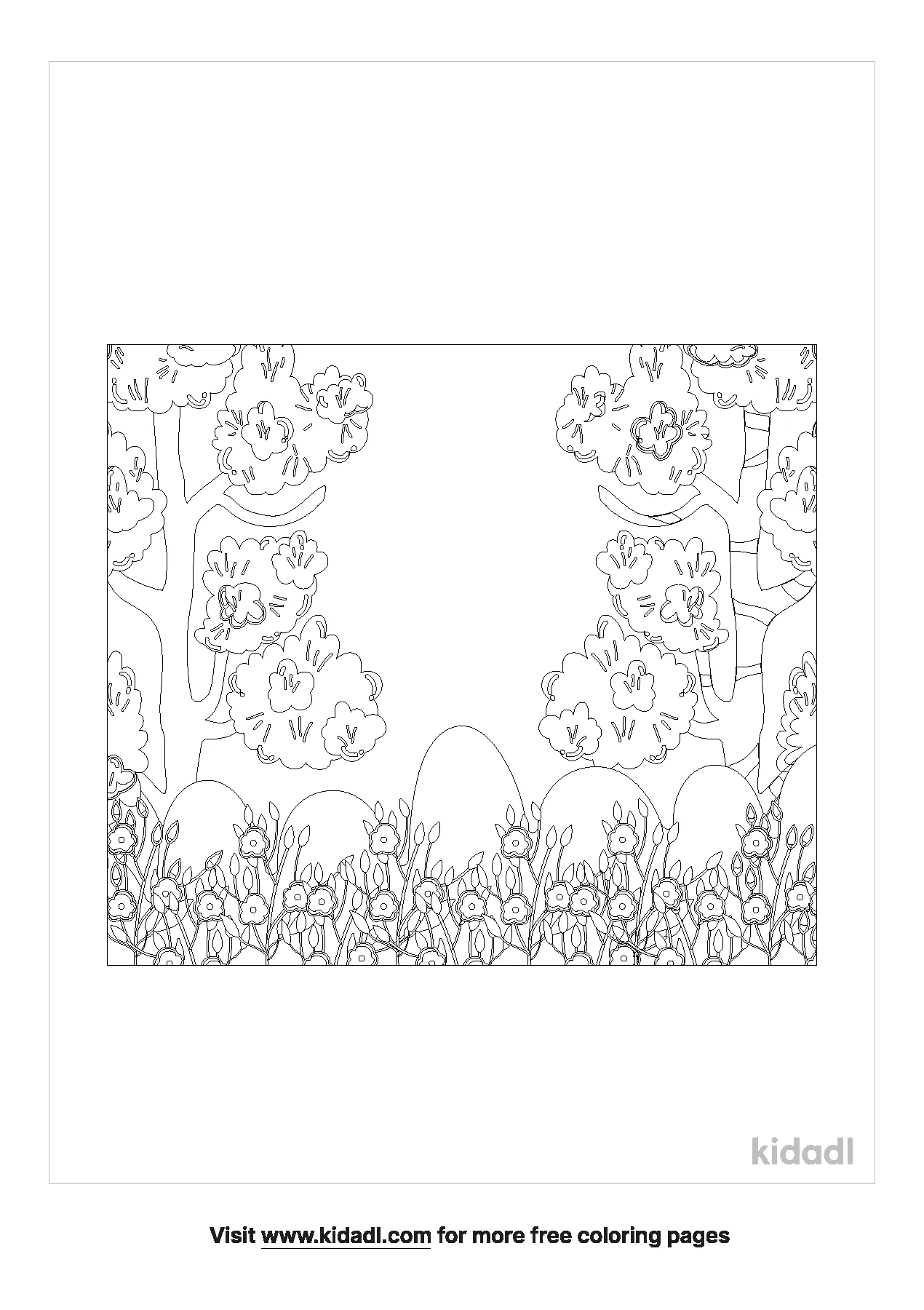 Free Enchanted Garden Coloring Page | Coloring Page Printables | Kidadl