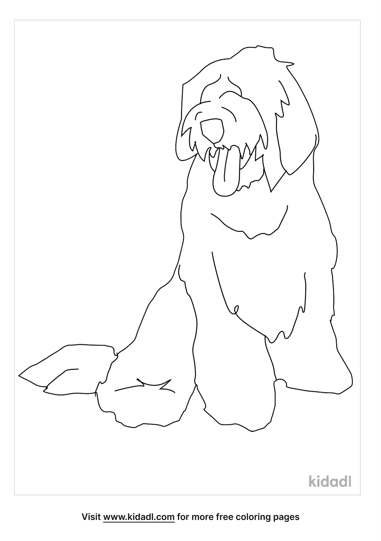 old english sheepdog coloring pages