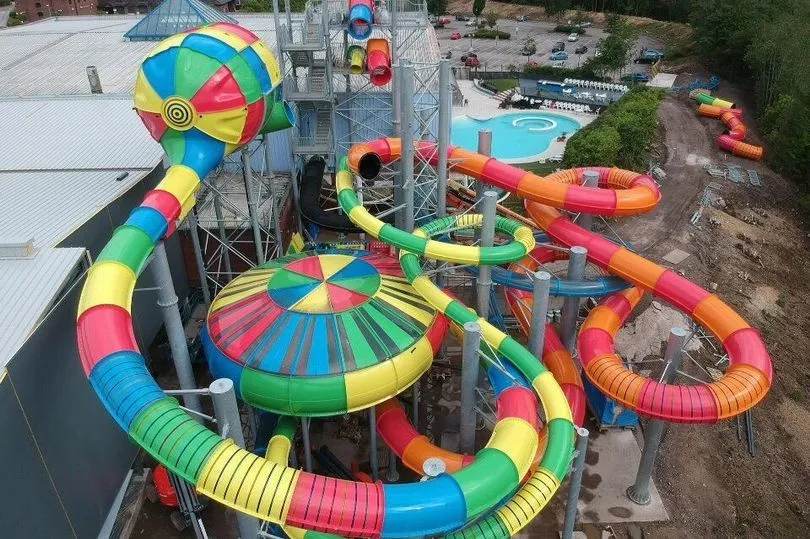 tropically themed waterpark in Stoke is a popular family attraction