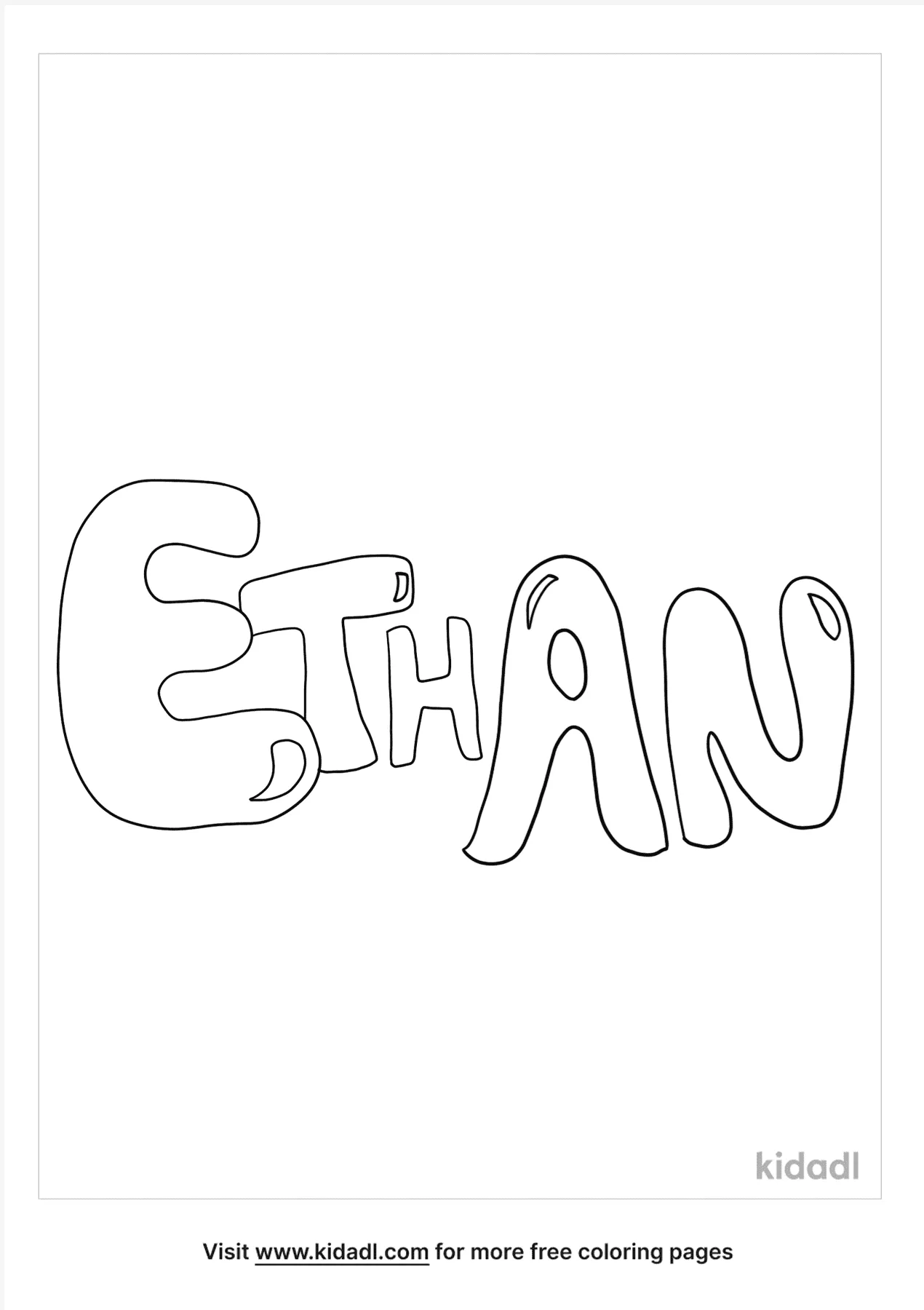 ethan bubble letters kidadl