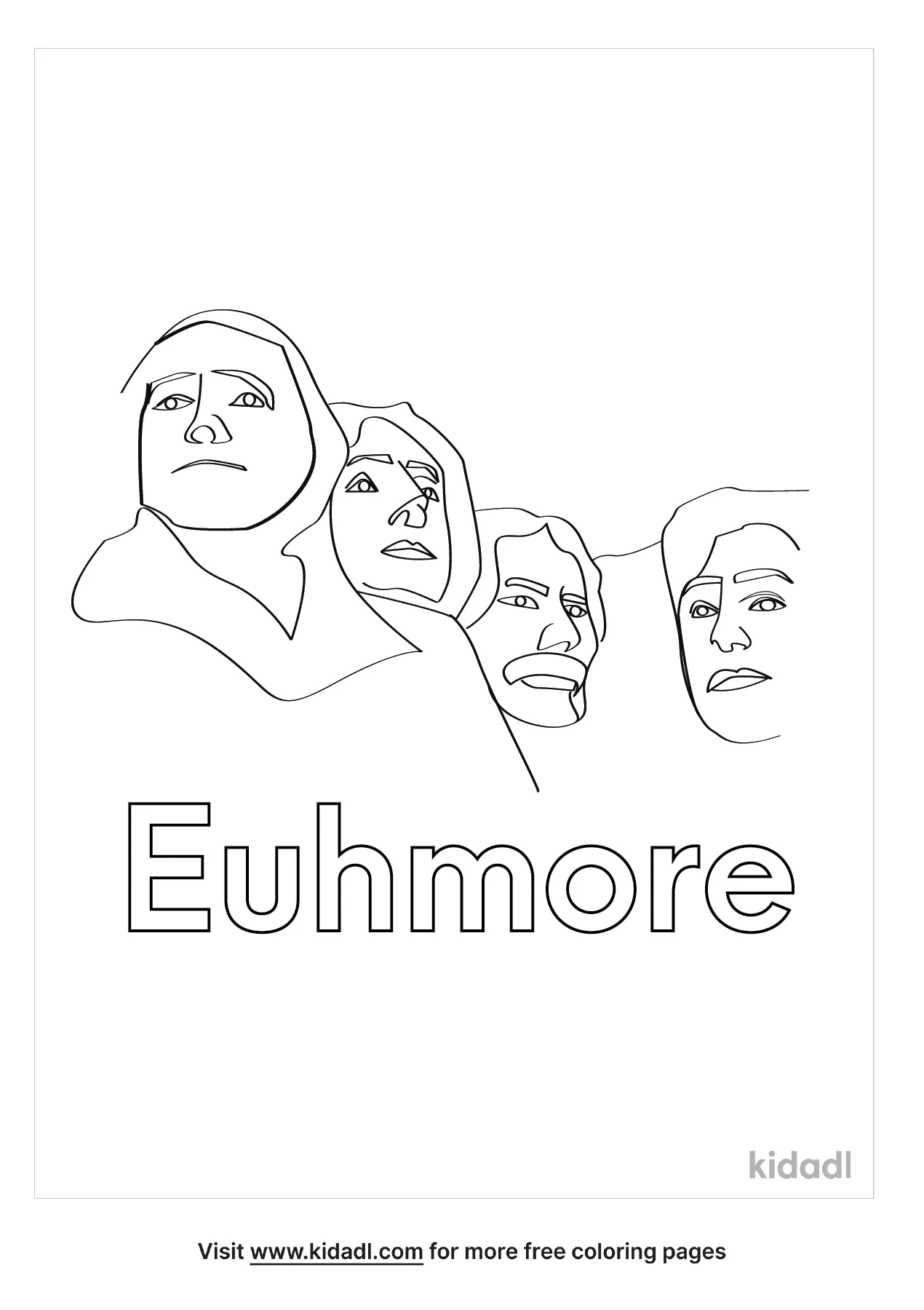 Euhmore Coloring Page