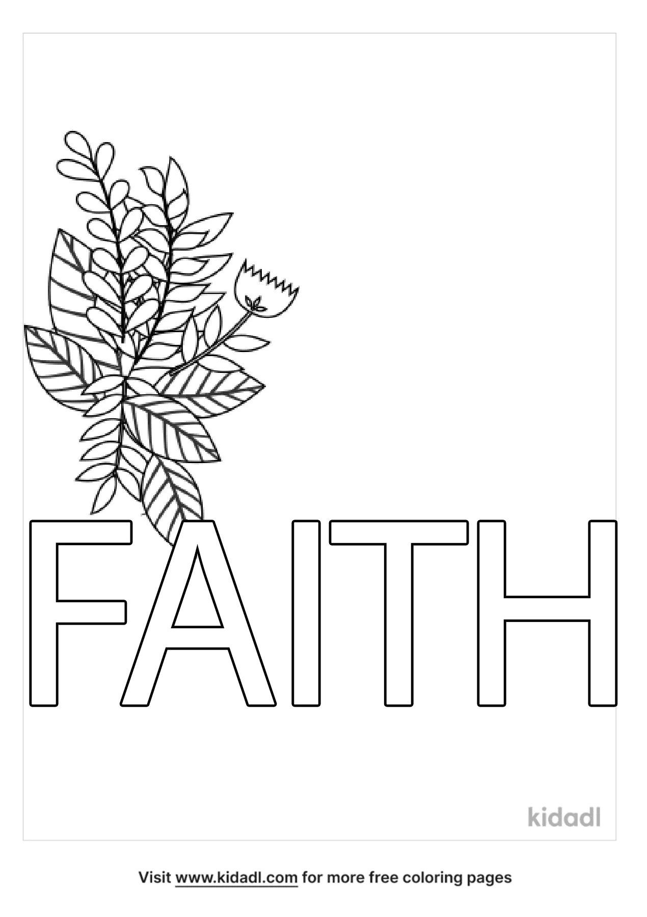 Free Printable Faith Coloring Pages - Visit the free download page here