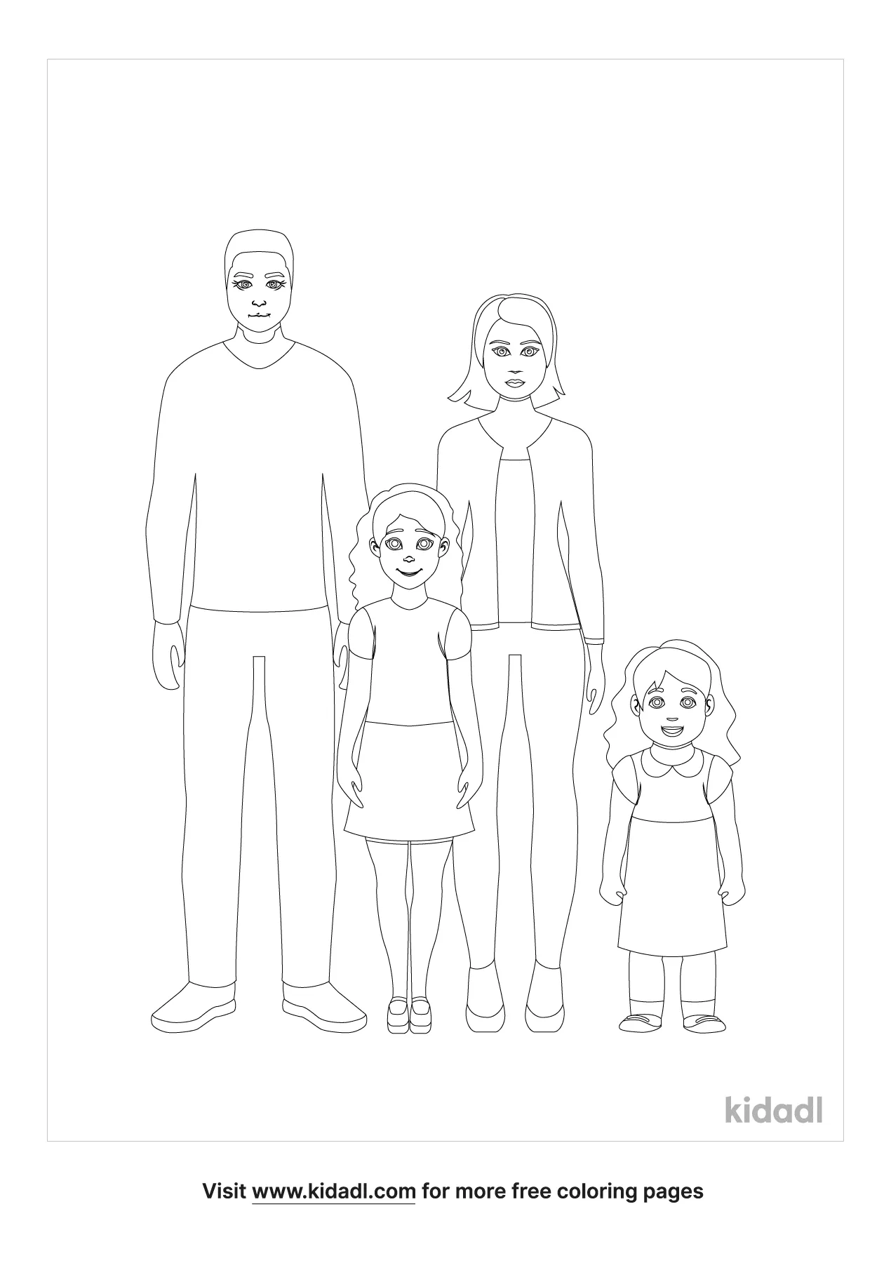 printable family coloring pages