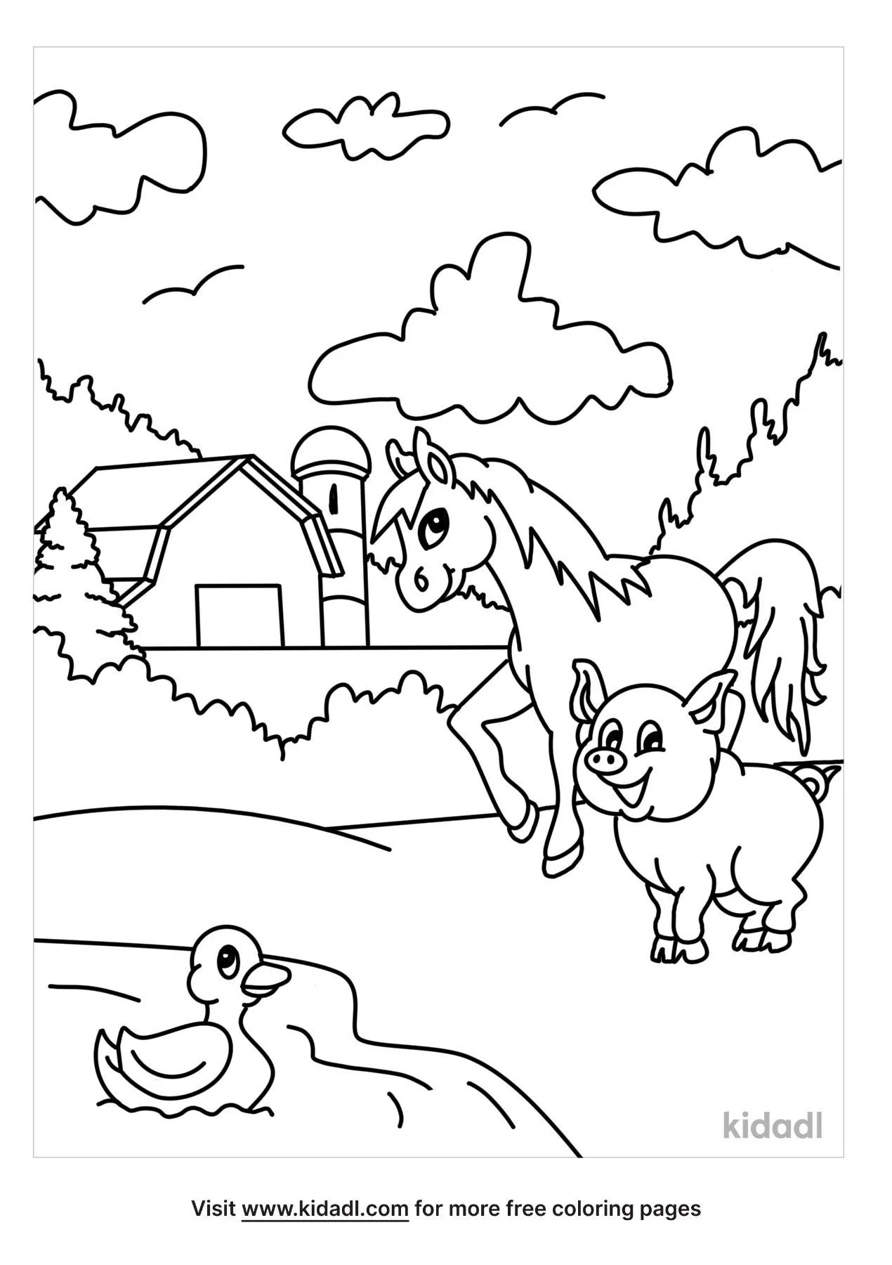Farm Animal Coloring Pages   Free Farm Coloring Pages   Kidadl