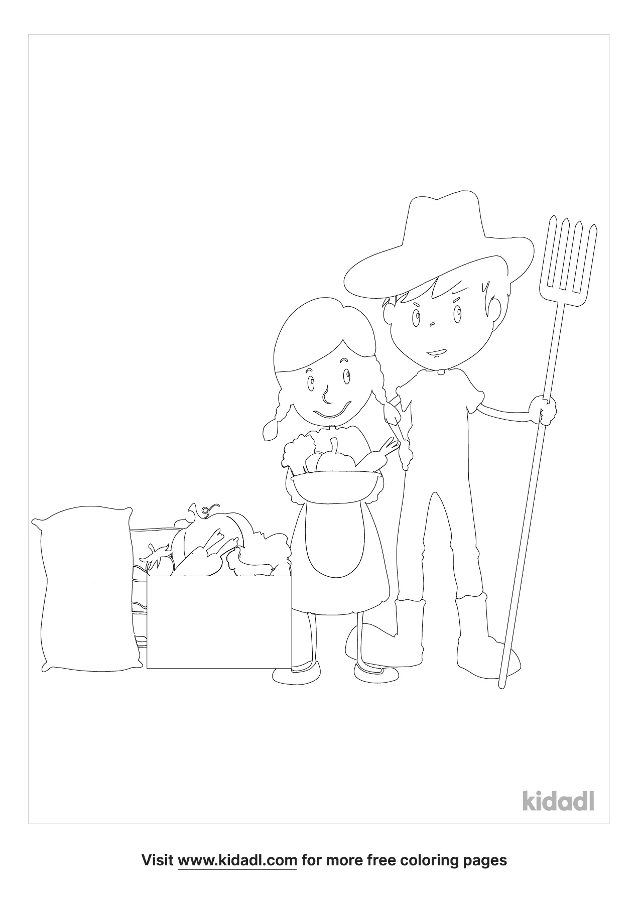 farmers market coloring pages