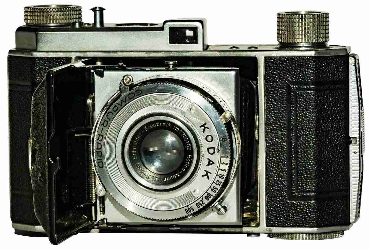 George Eastman developed the Kodak camera in 1888, which led to the use of photographic film.