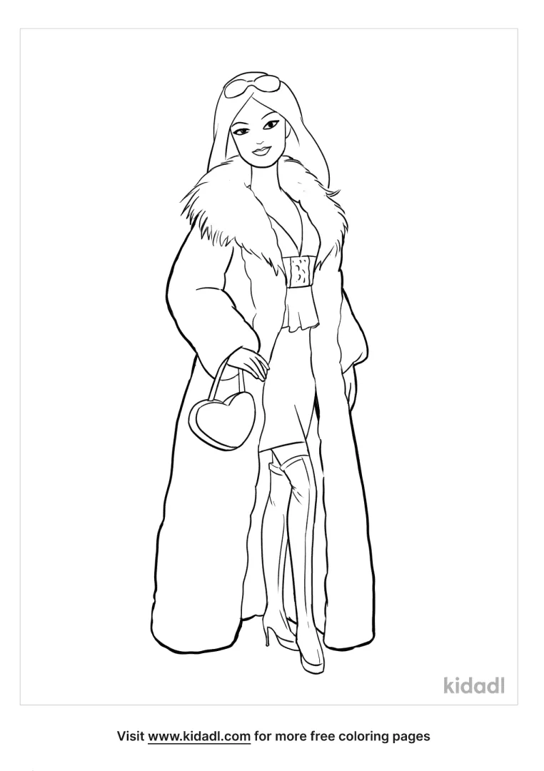 Fashion Coloring Pages   Free People and celebrities Coloring ...