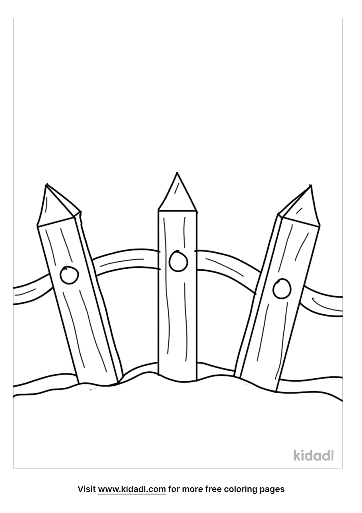 Fence Coloring Pages Free At Home Coloring Pages Kidadl