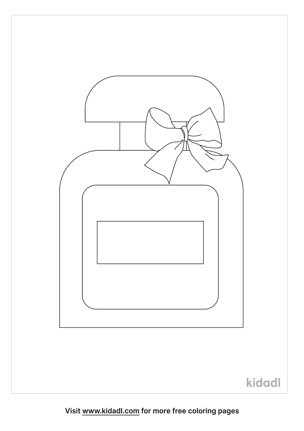 Flask Of Perfume Coloring Page