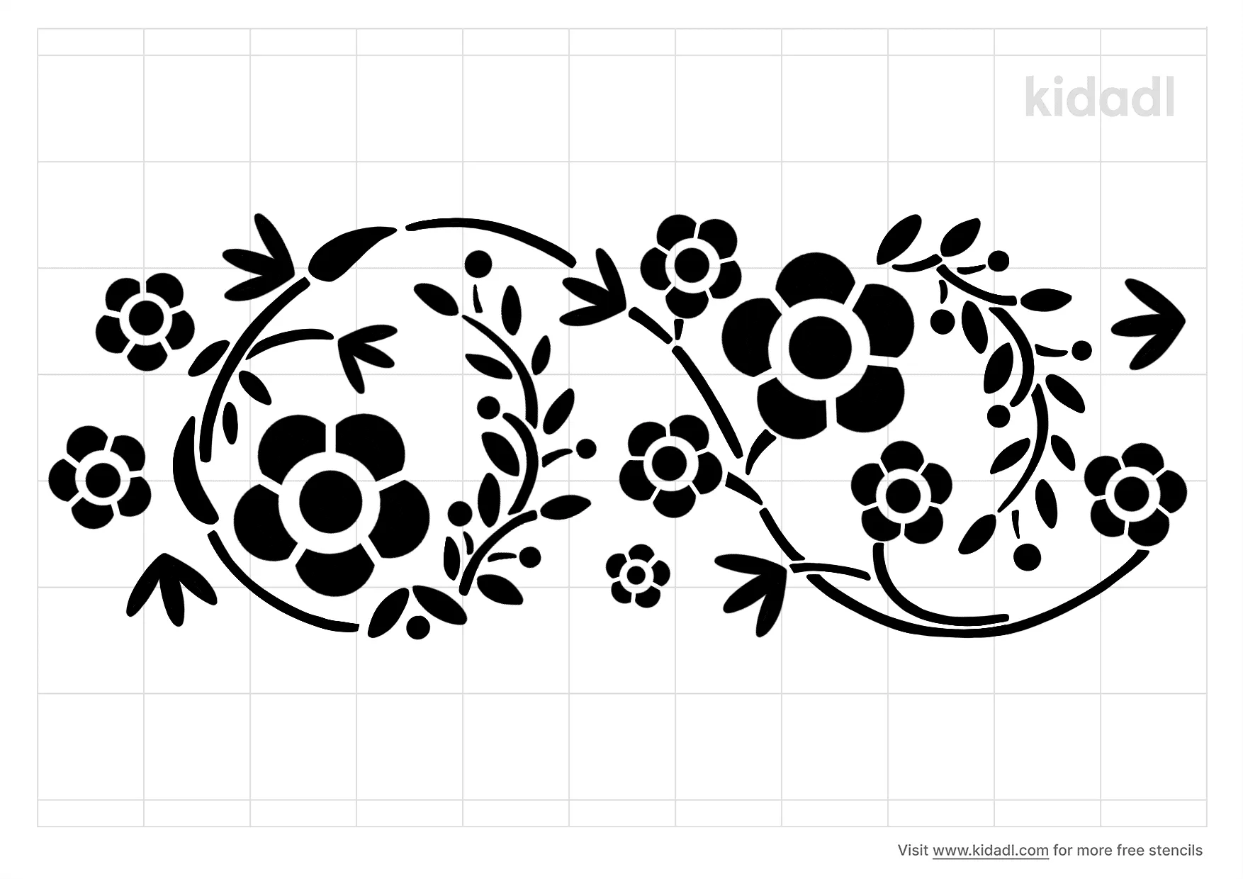 flower and vine border stencils free printable flowers stencils kidadl and flowers stencils free printable stencils kidadl