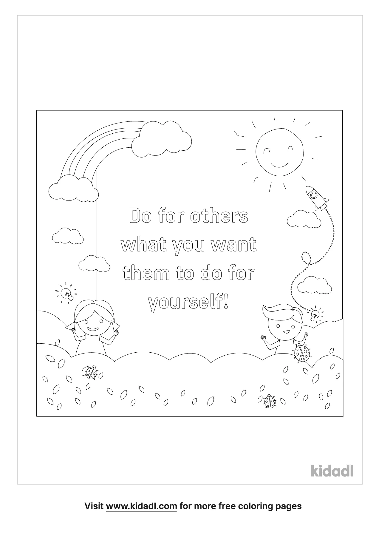 the golden rule coloring pages
