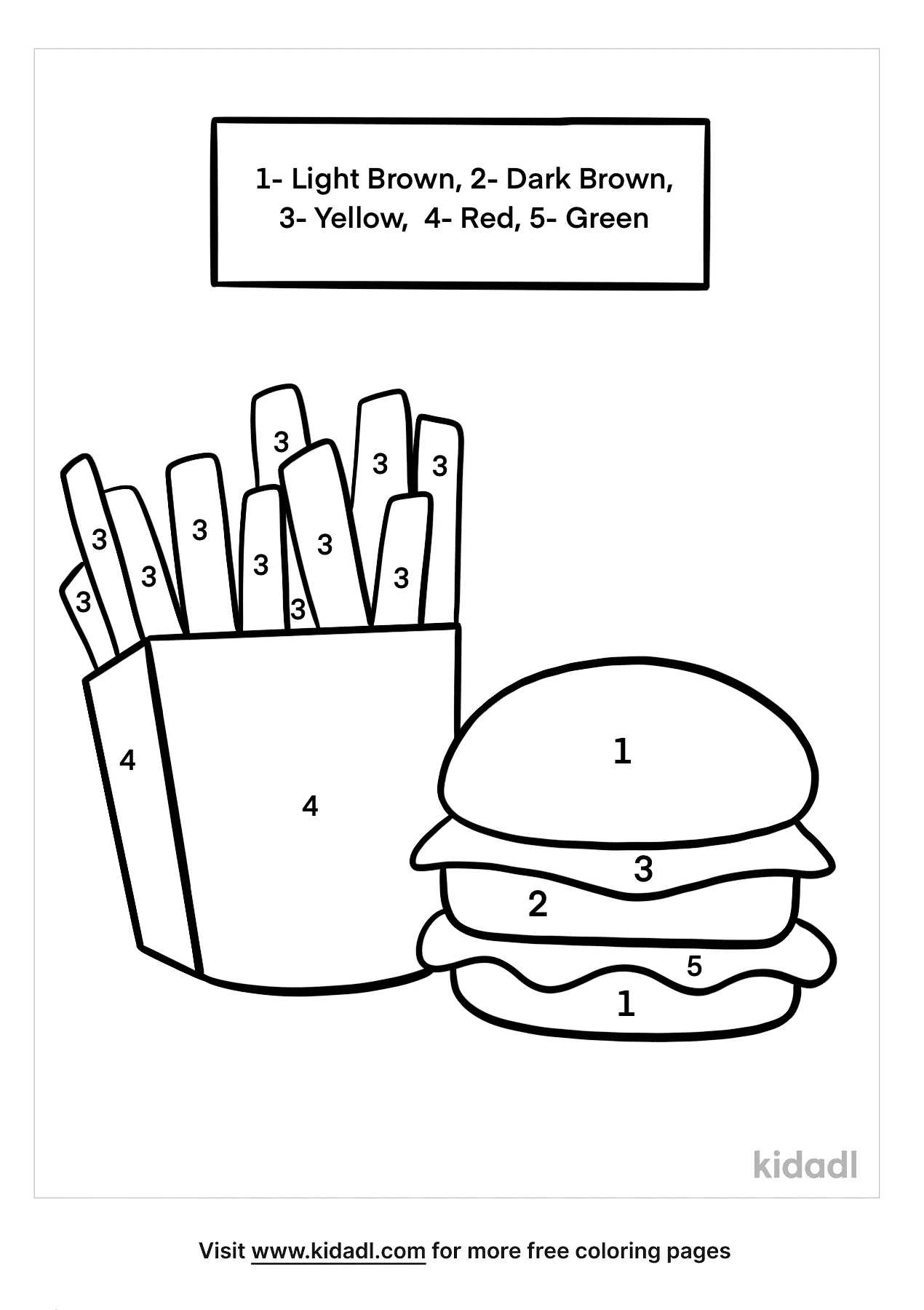 food color by numbers coloring page free color by number coloring page kidadl