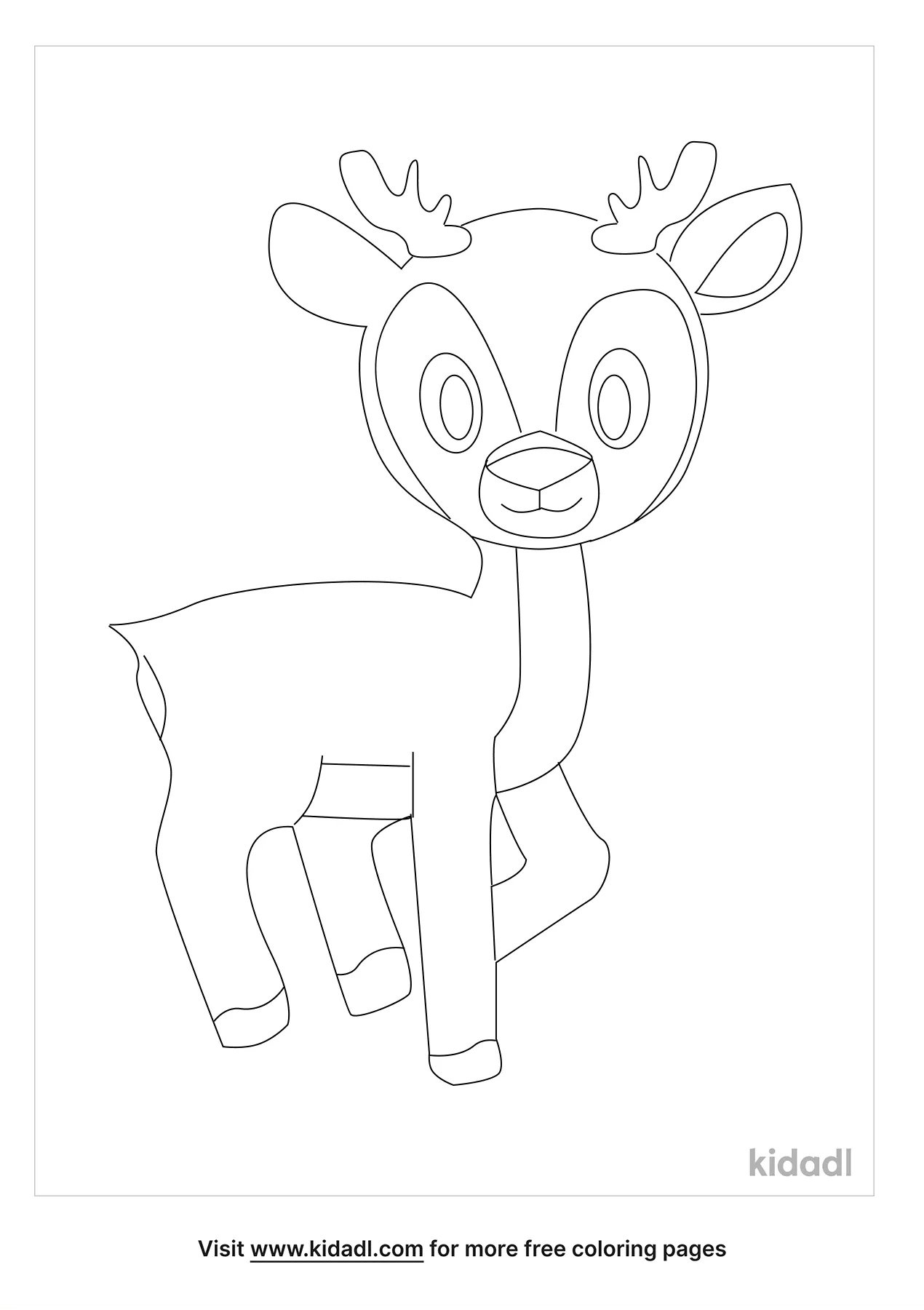 Free Forest Animal Coloring Page | Coloring Page Printables | Kidadl