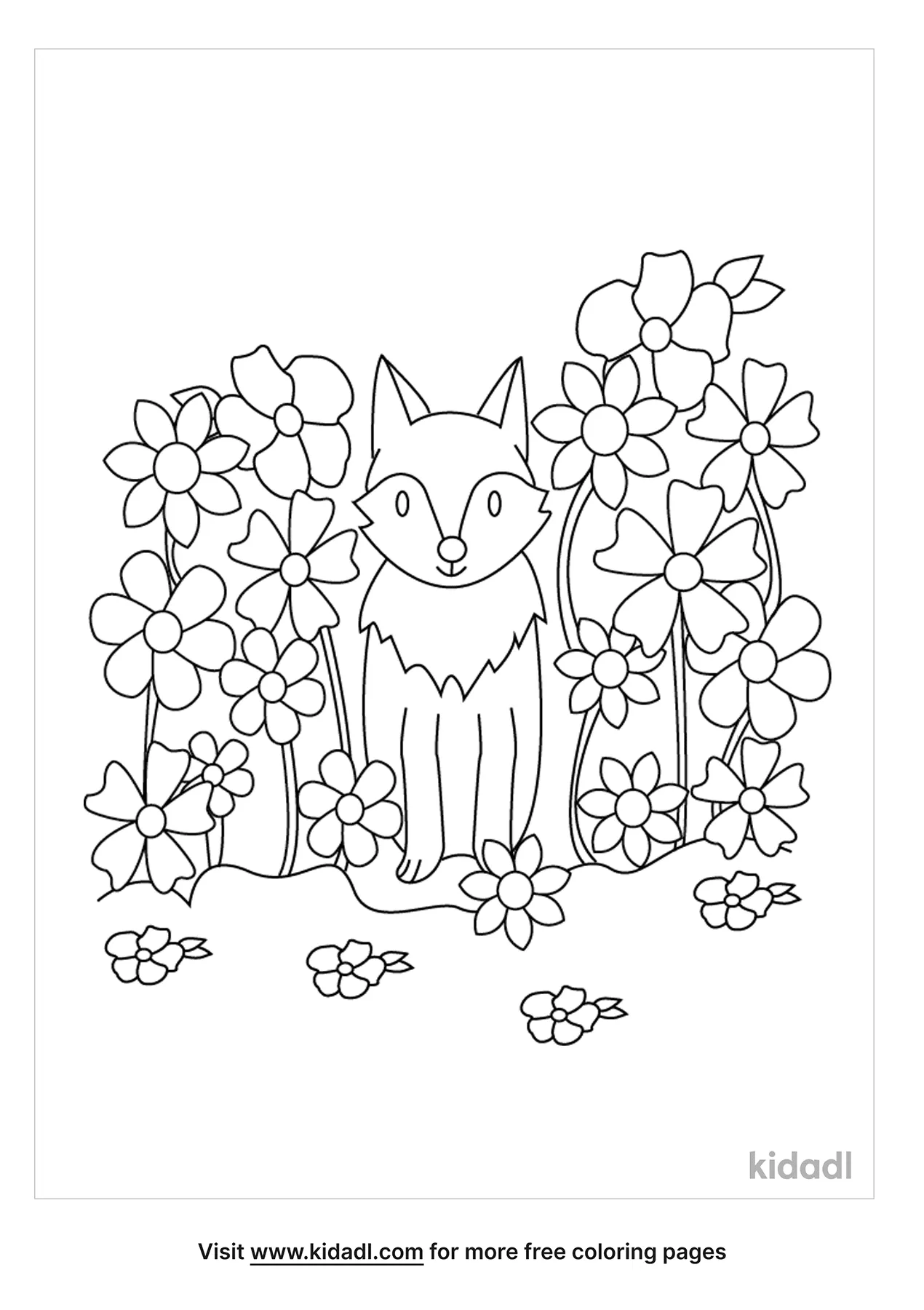 flower garden printable coloring pages