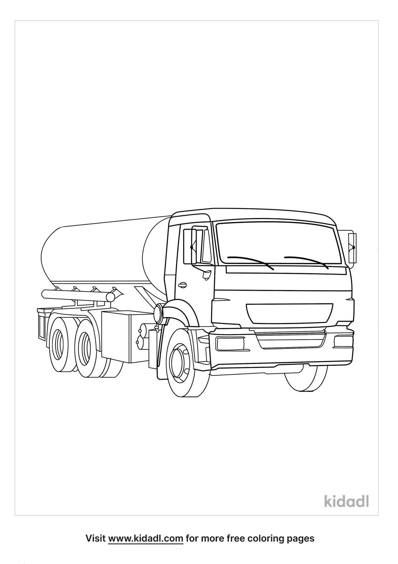 tank truck coloring pages