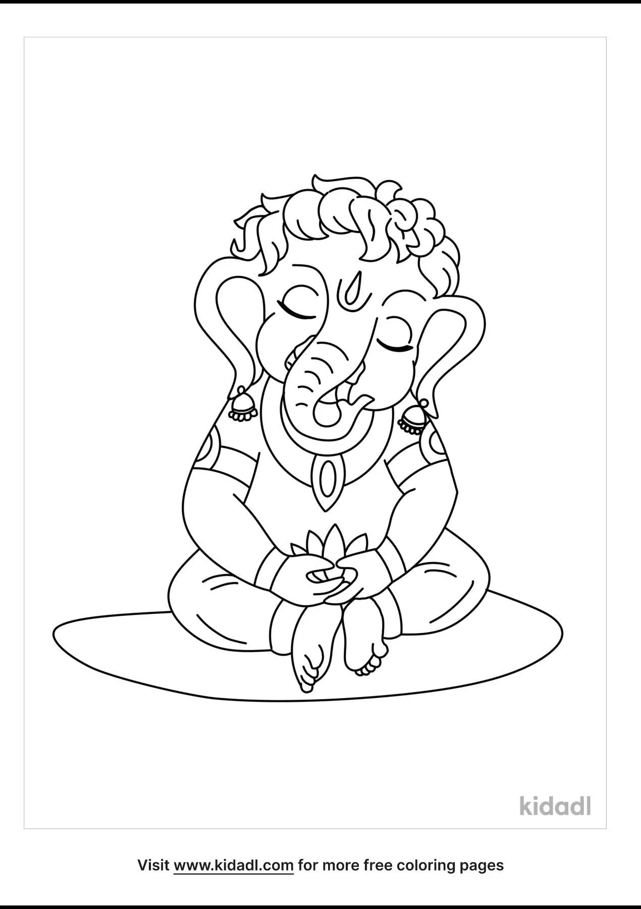 ganesh coloring pages for kids