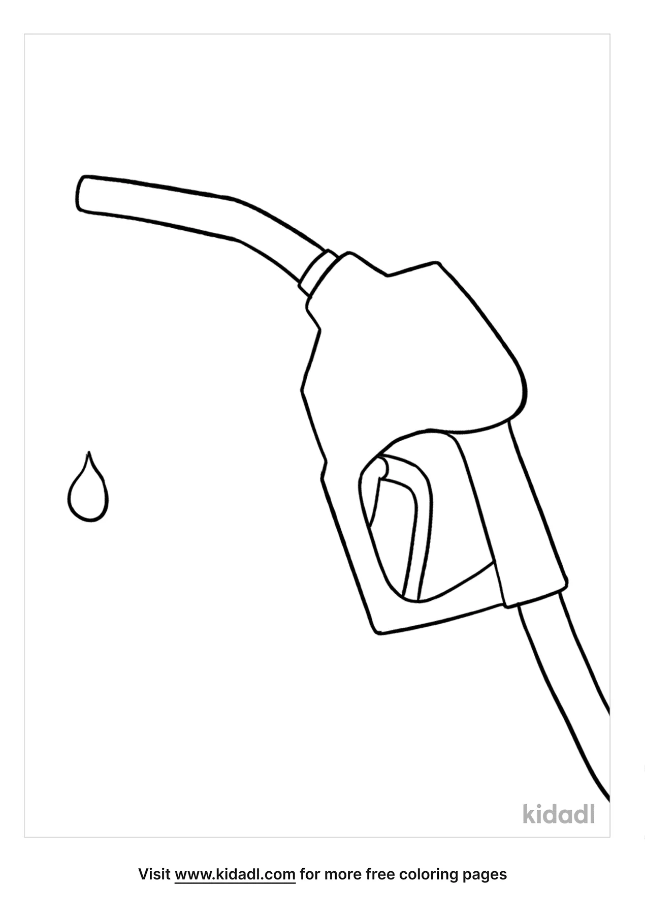 fuel pump nozzle coloring pages