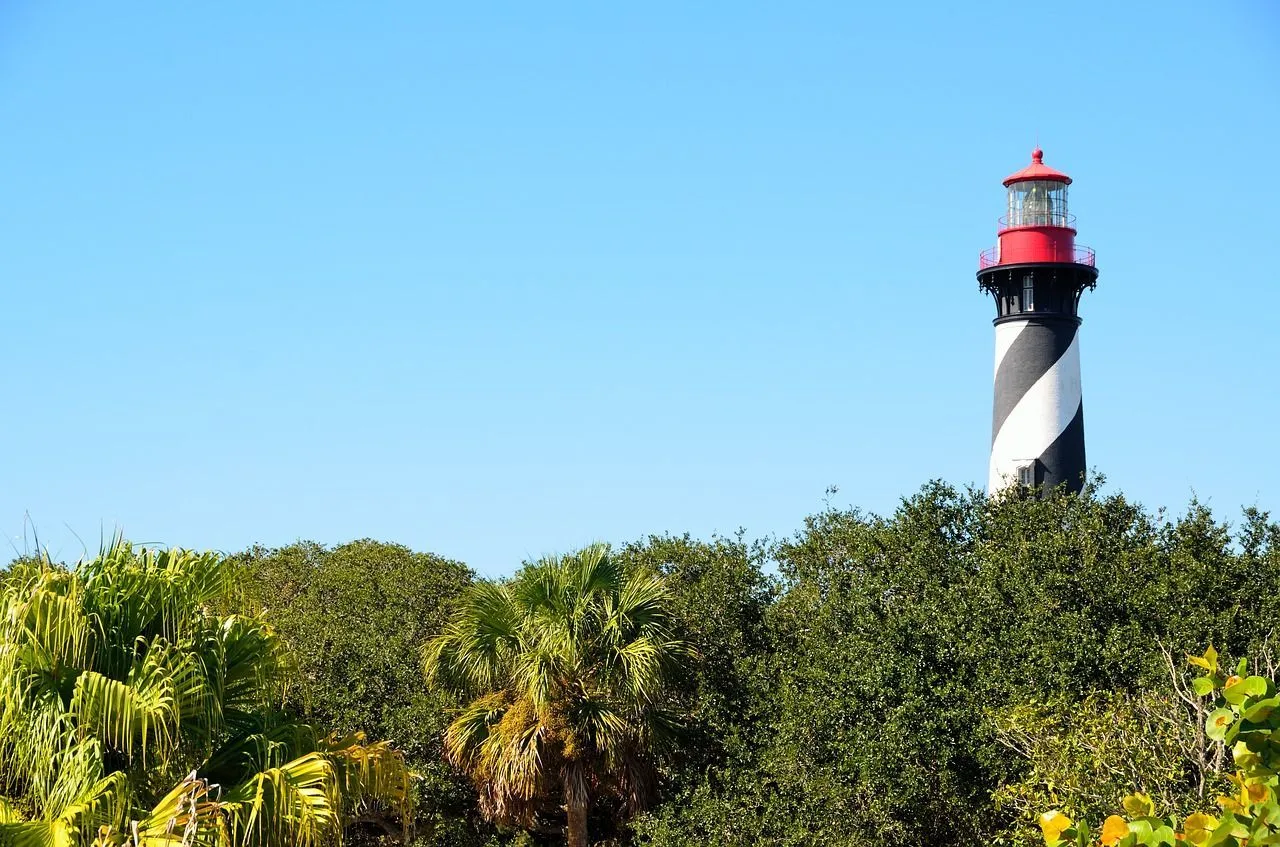 The St Augustine Lighthouse has 219 steps.