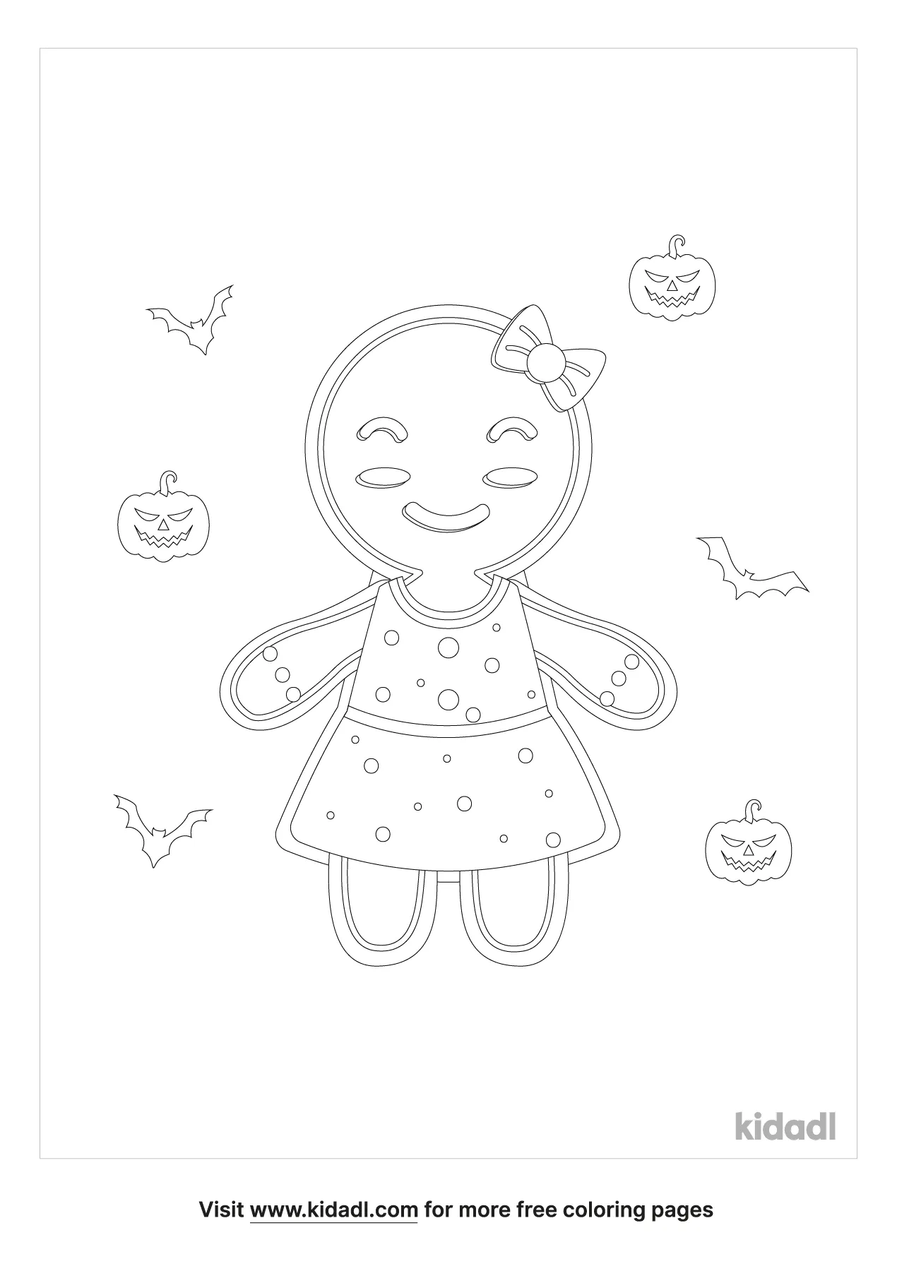 coloring pages gingerbread girl